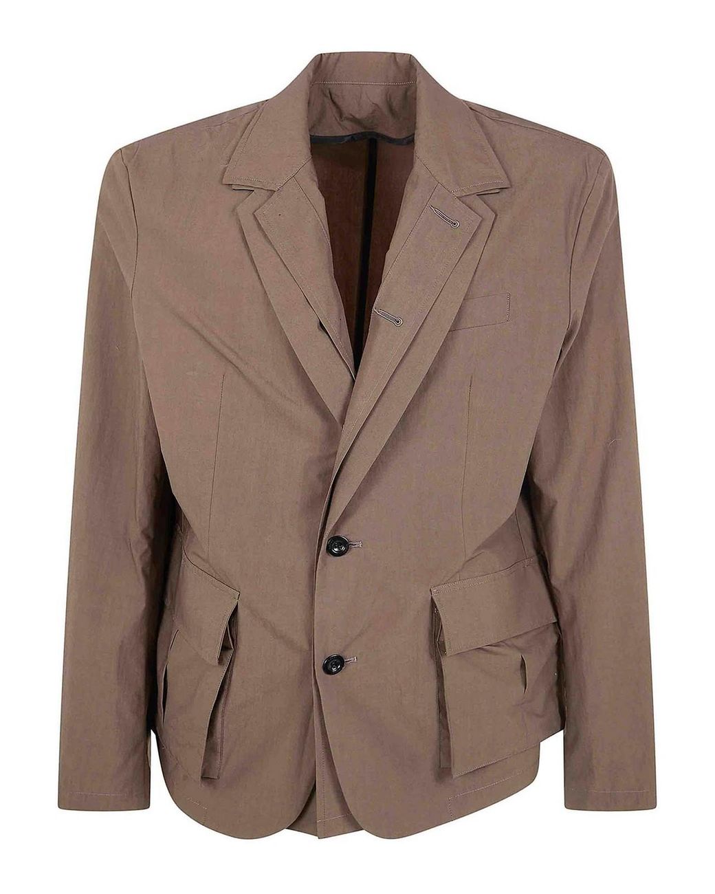 Sacai Brown Cotton Typewriter Jacket for men