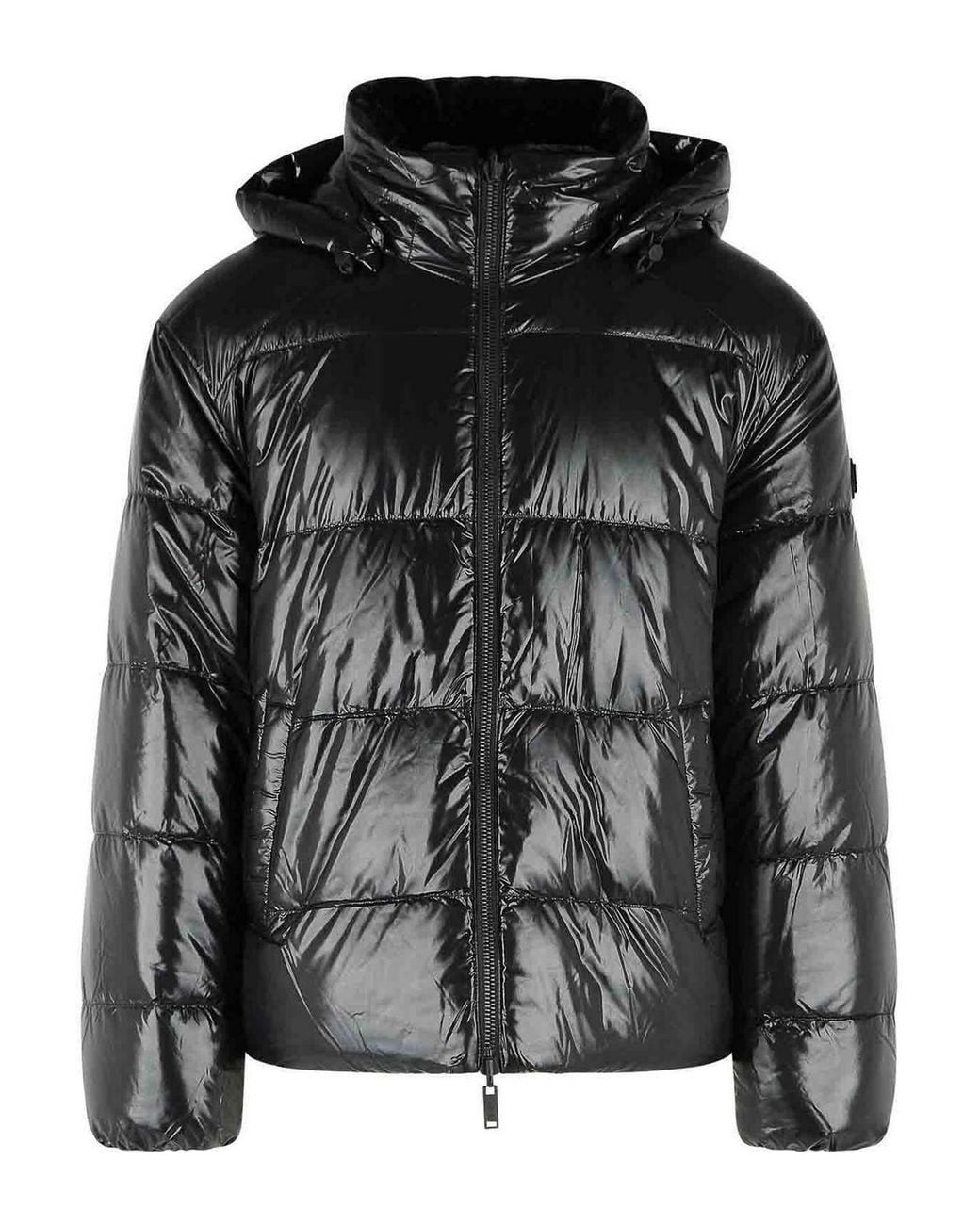 Moose Knuckles Black 'King' Reversible Nylon And Polyester Down Jacket for men