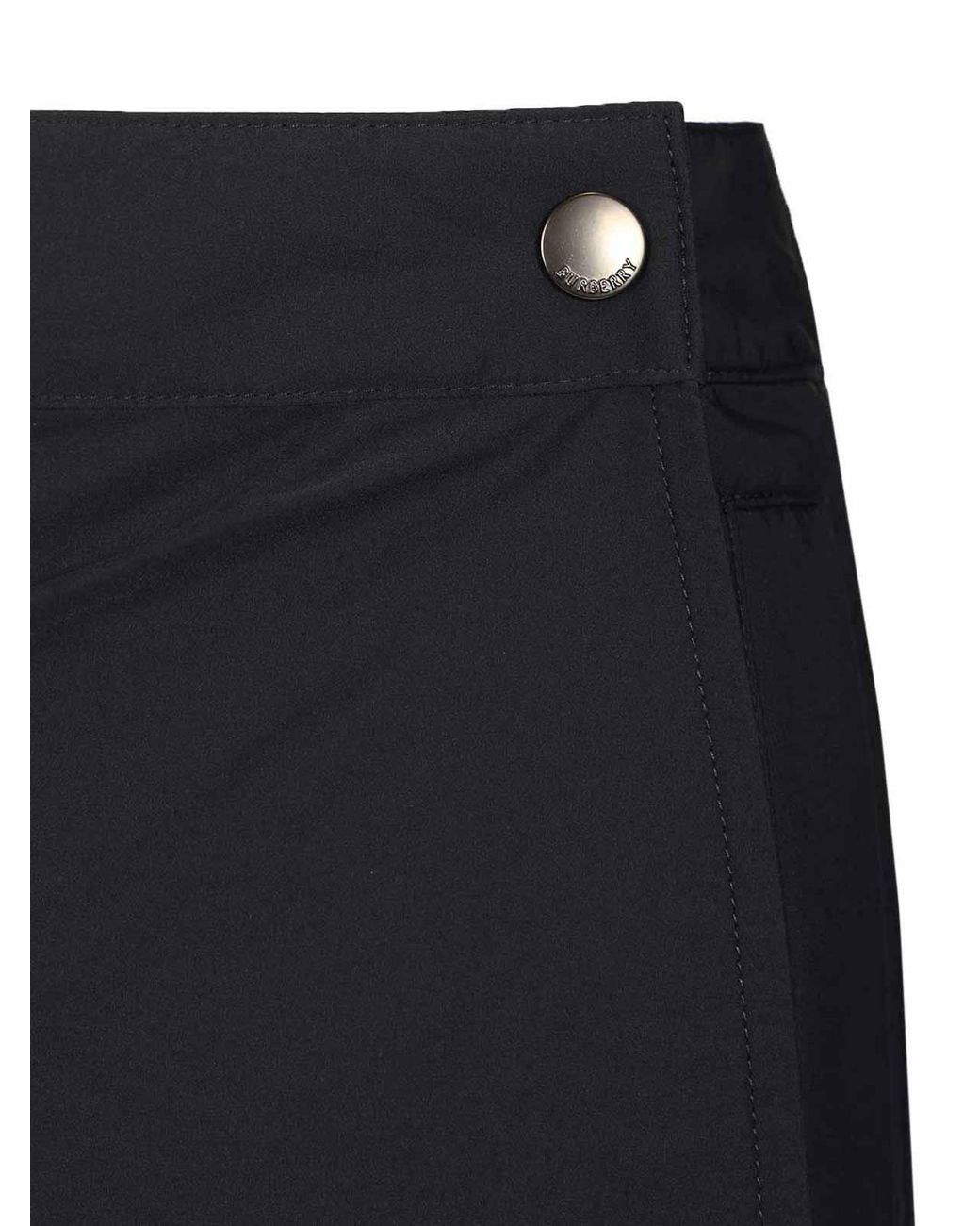 Burberry Black Pleated Mini Skirt