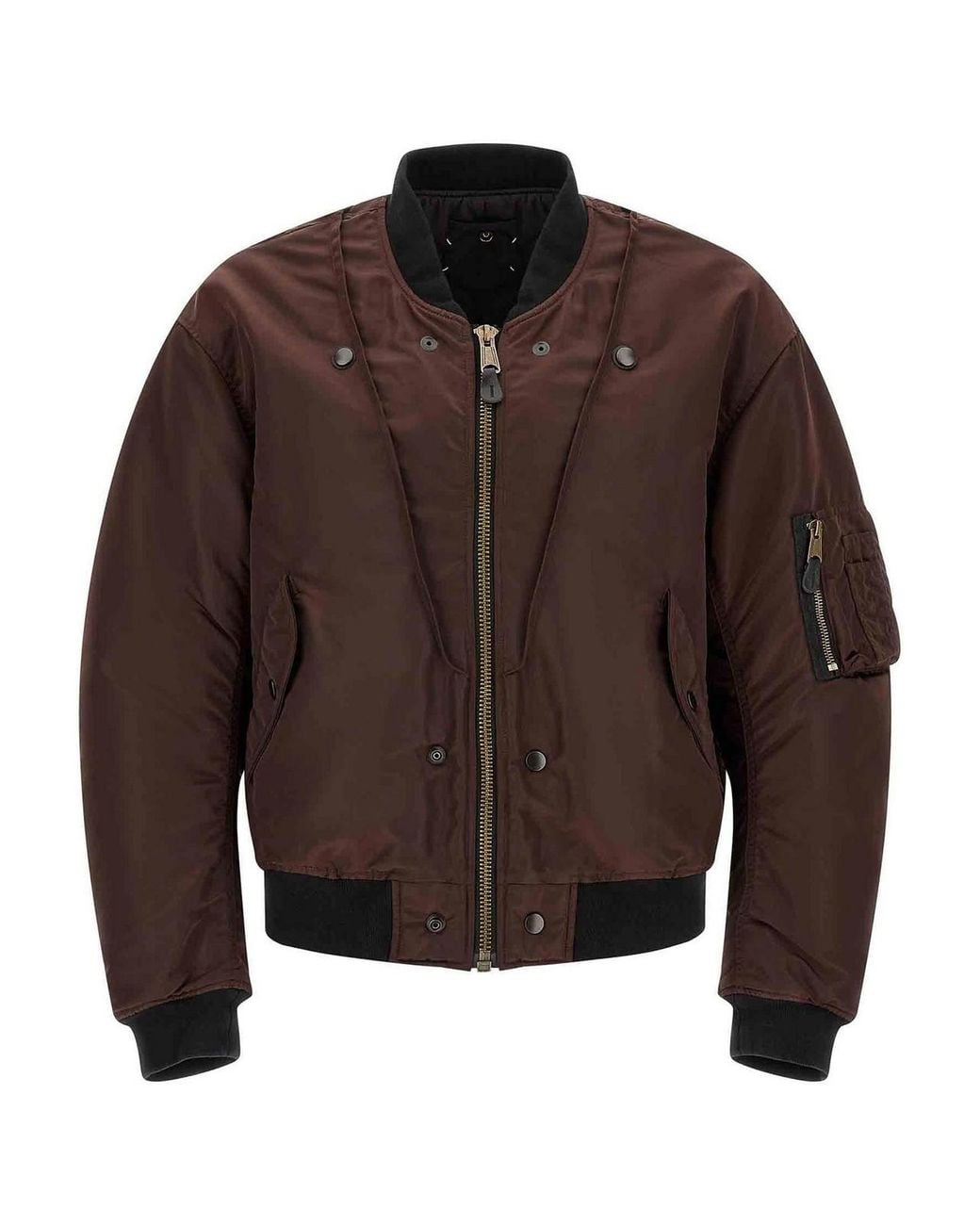 Maison Margiela Brown Reversible Bomber Jacket for men