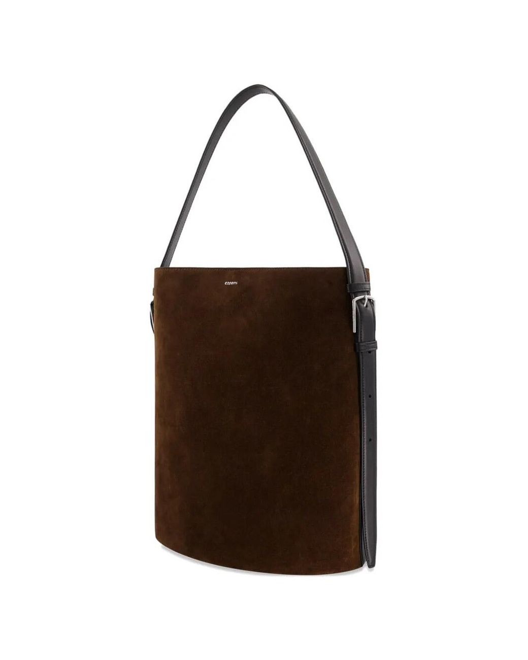 Coperni Brown Ergonomic Suede Tote Bag