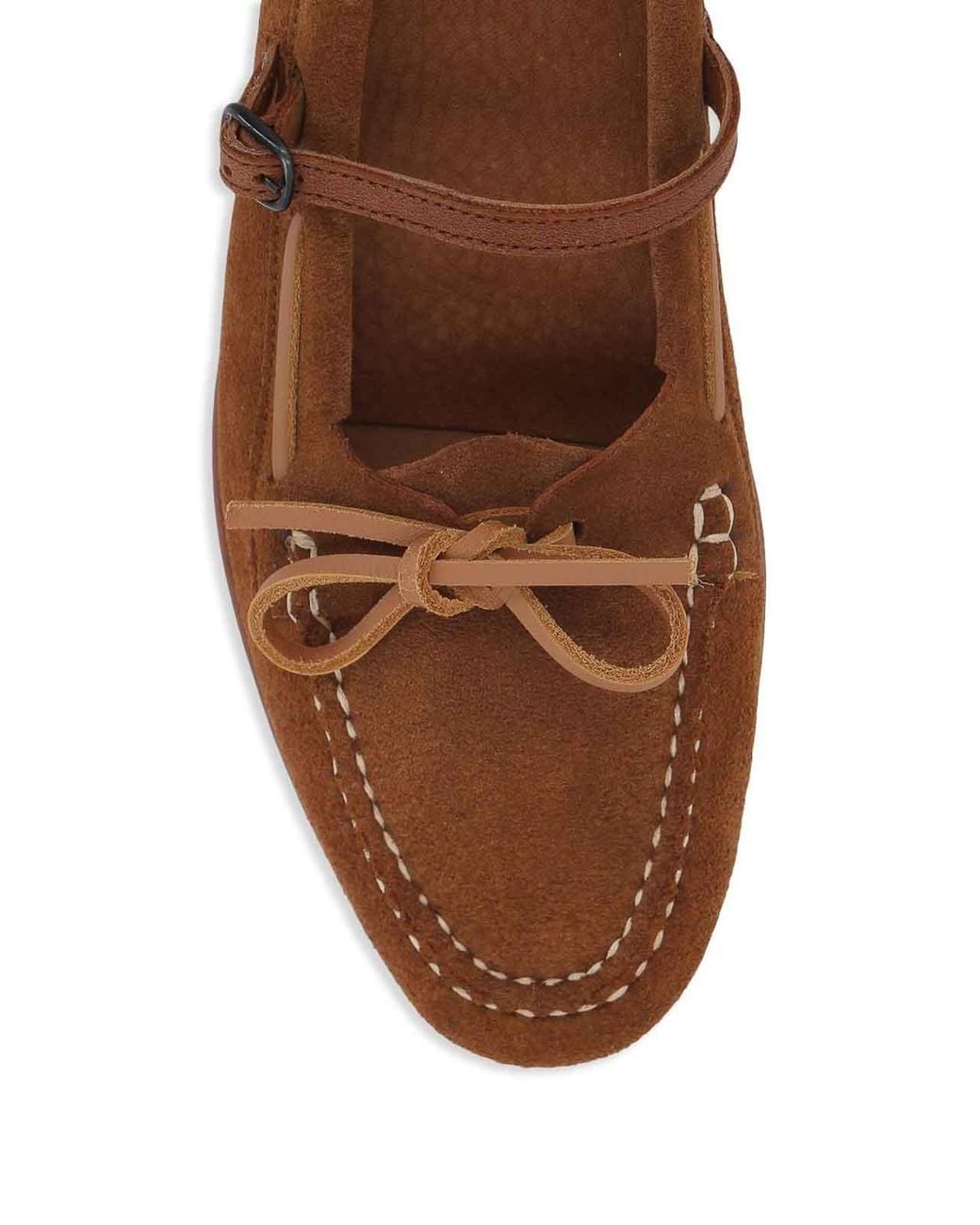 Hereu Brown Lorea Suede Leather Loafers