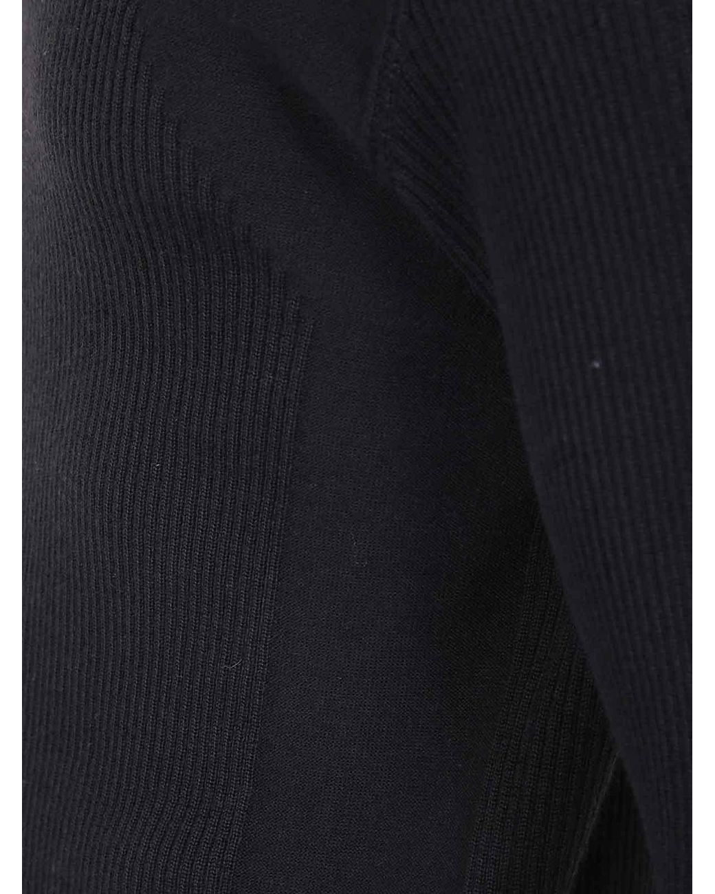 Rick Owens Blue Ribbed Geo Sweater for men