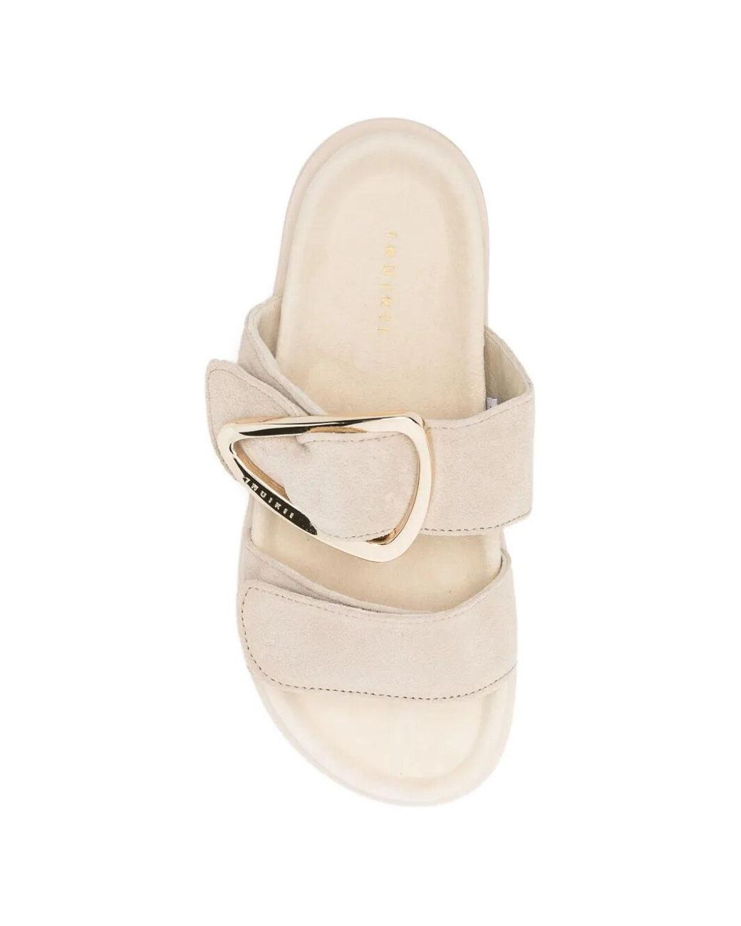 Inuikii White Dreamer Buckle Slippers