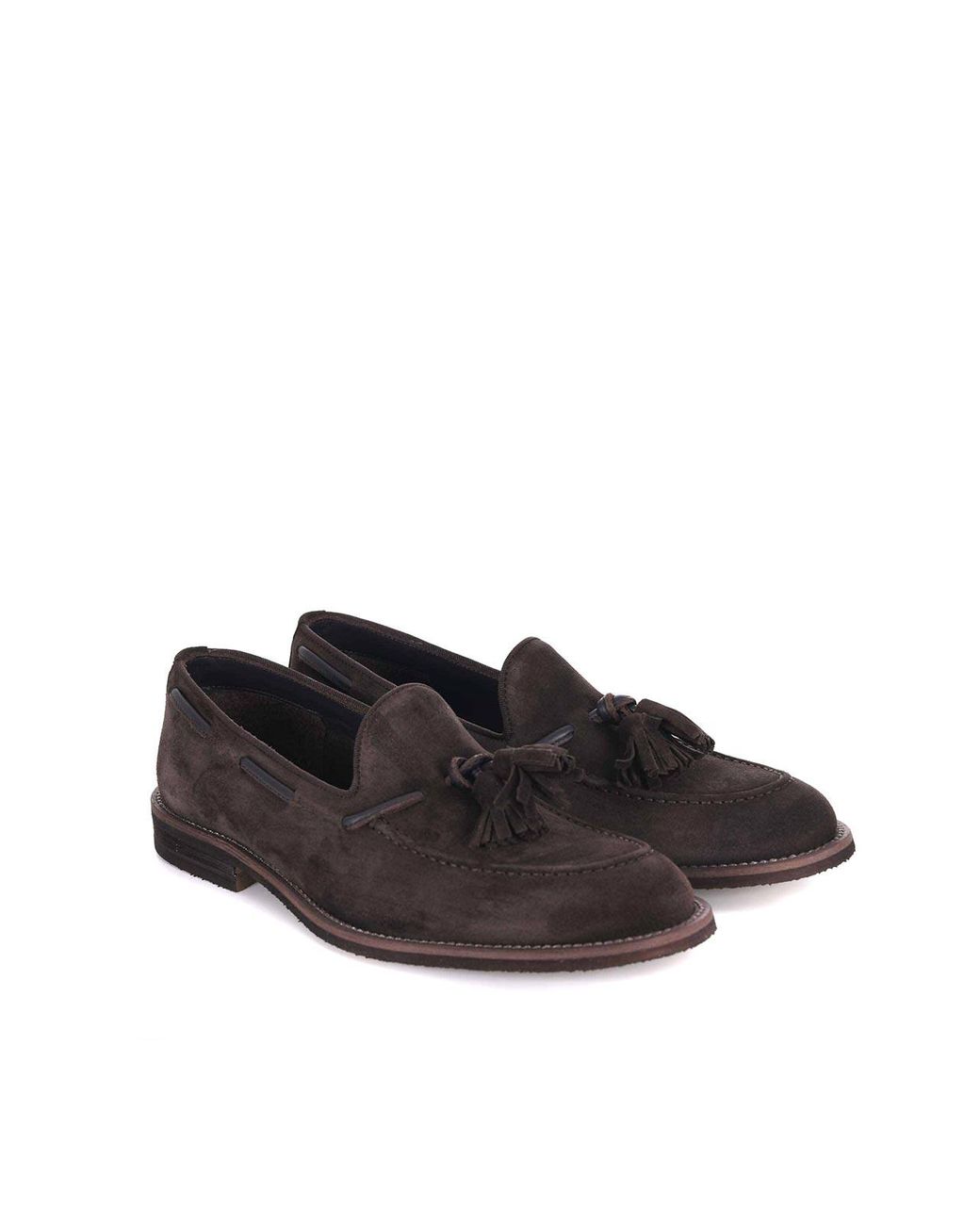 JEROLD WILTON Black Suede Loafers for men