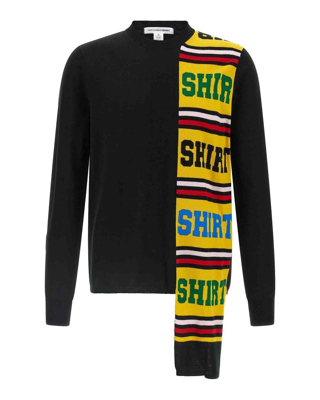 Comme des Garçons Black Intarsia Sweater for men