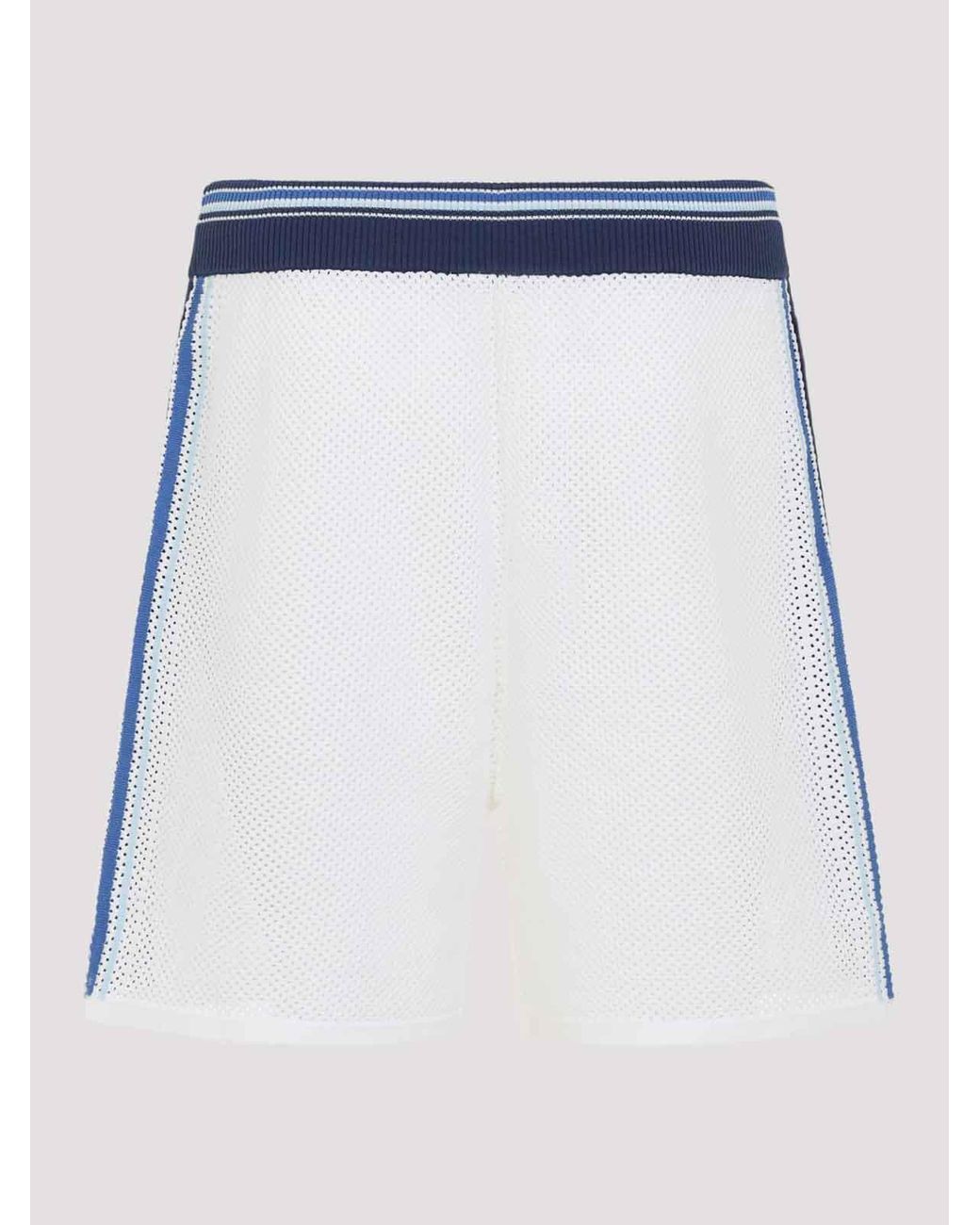 Casablanca Blue Mesh Stripe Shorts for men