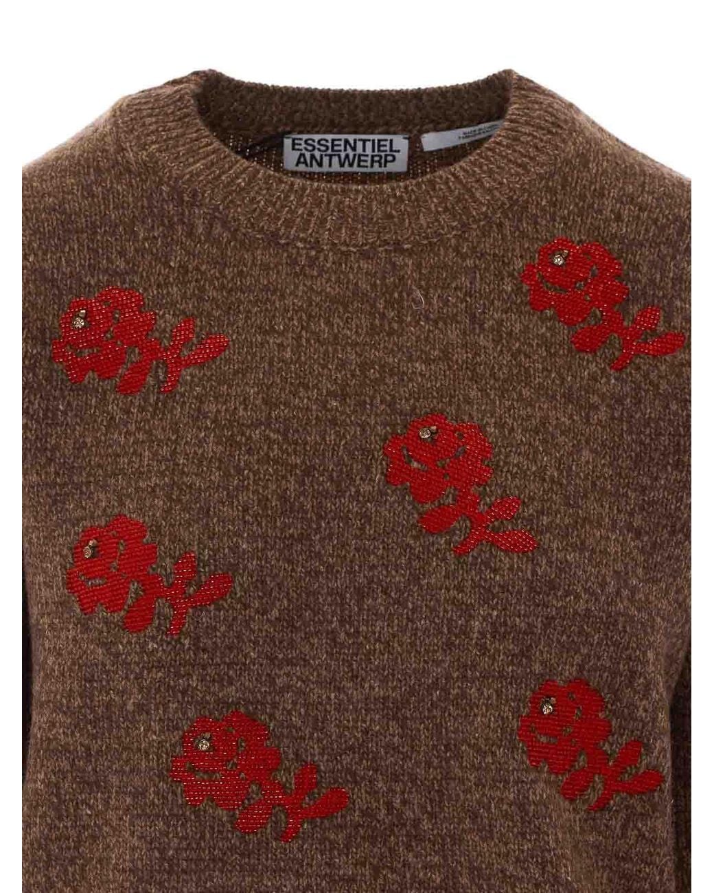 Essentiel Antwerp Brown Camel Korine Sweater
