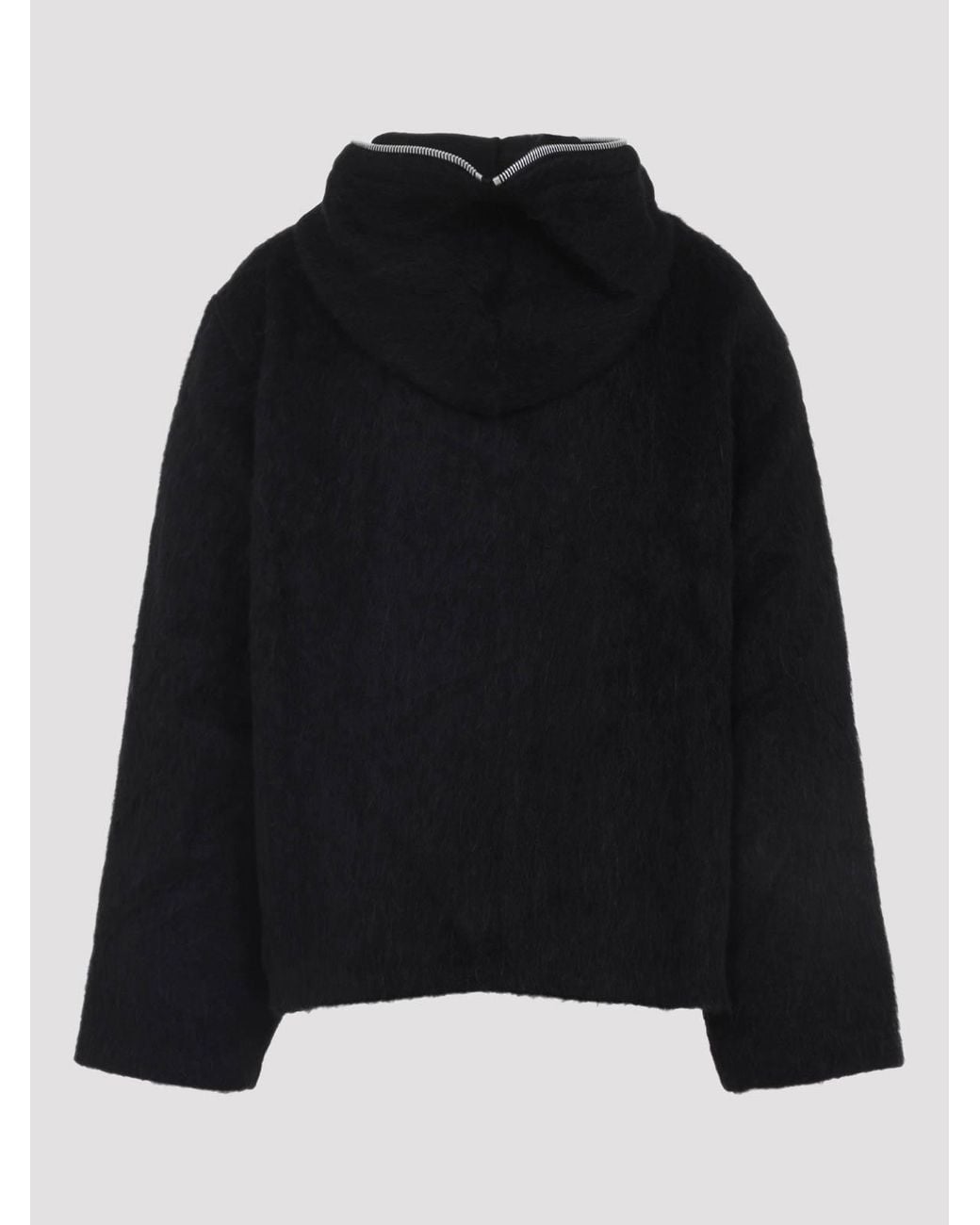 Our Legacy Black Full Zip Hood Sweatshirt for men