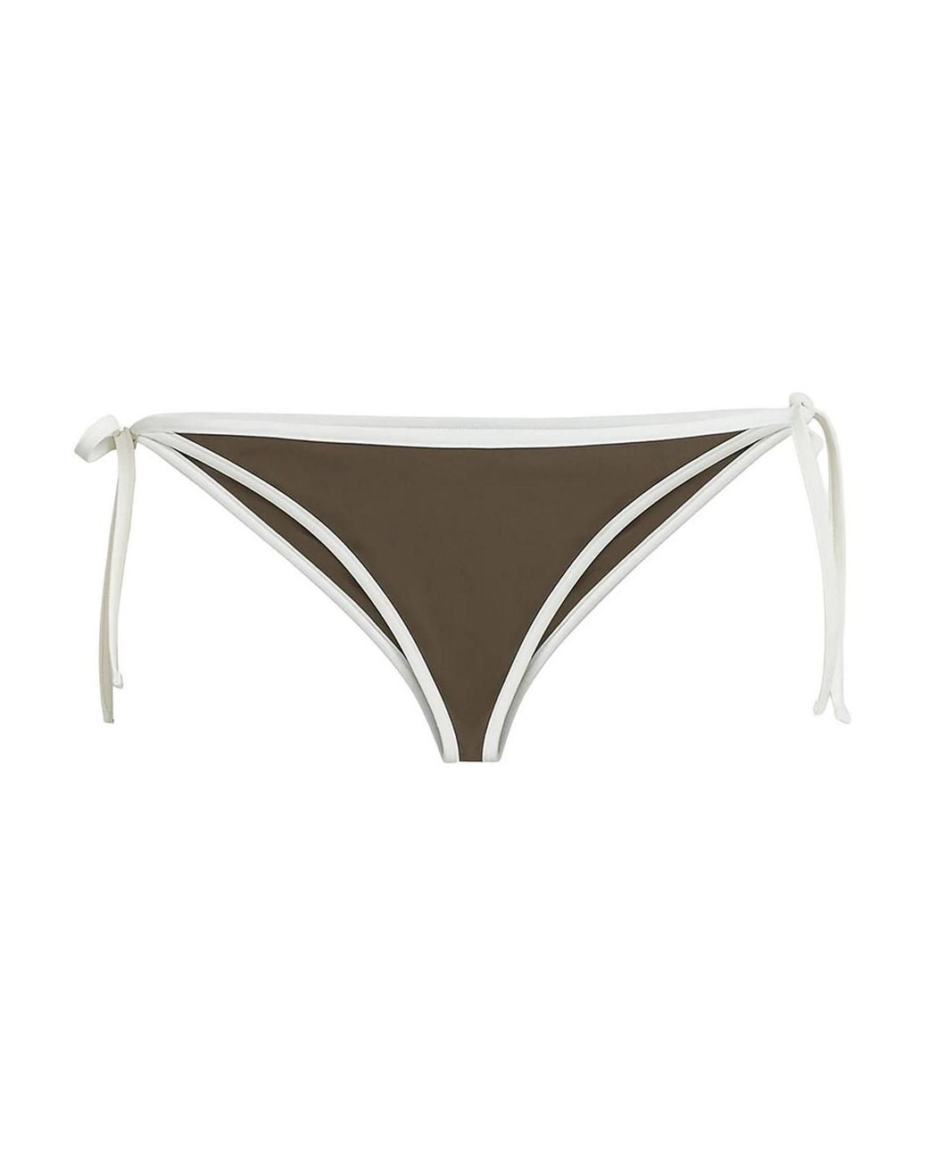 Brunello Cucinelli Natural Nylon Swim Briefs With Contrasting Profiles