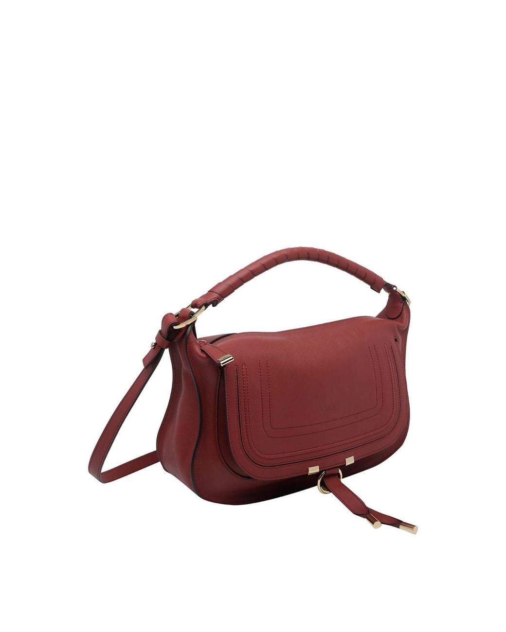 Chloé Red Marcie Small Shoulder Bag