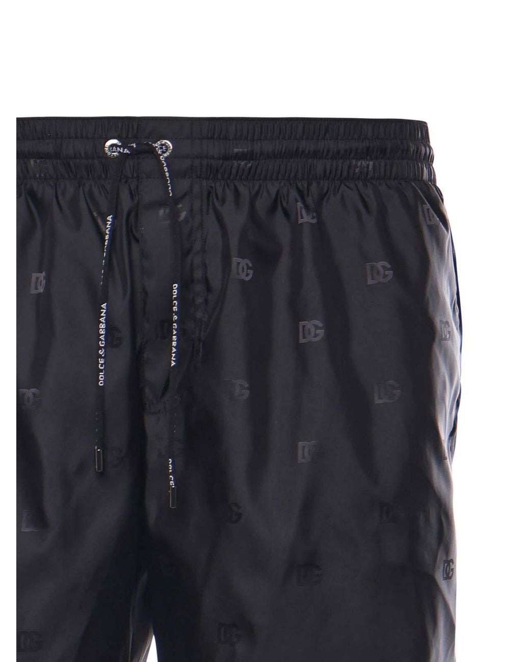 Dolce & Gabbana Black Swim Shorts With Logo for men