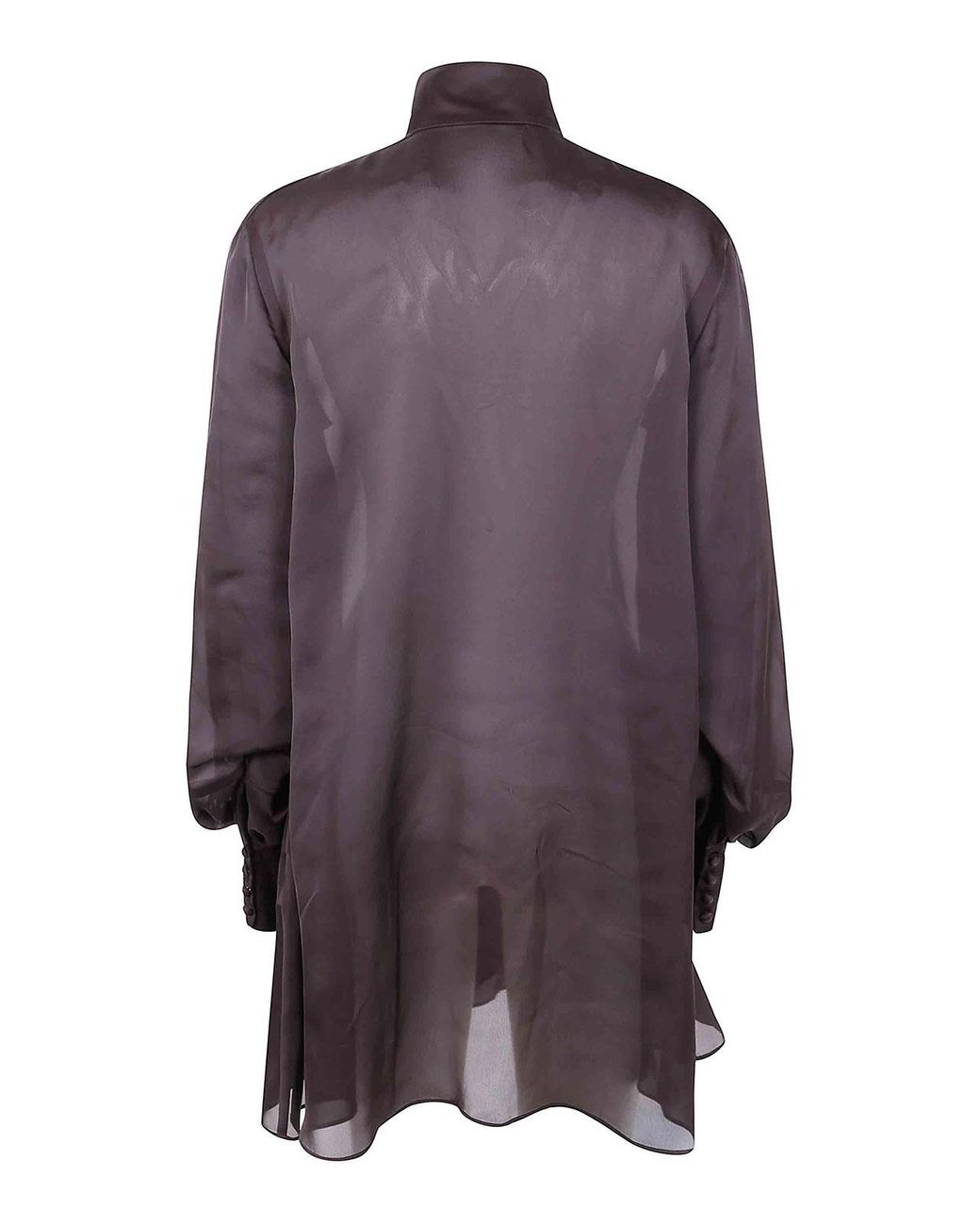 Sacai Purple Turtle Neck Satin Dress