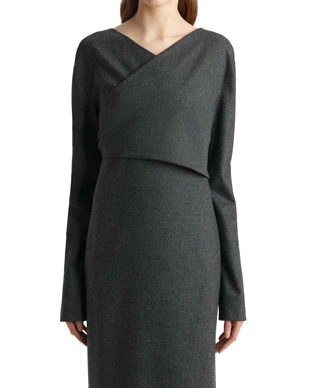 Khaite Gray Aubrey Dress