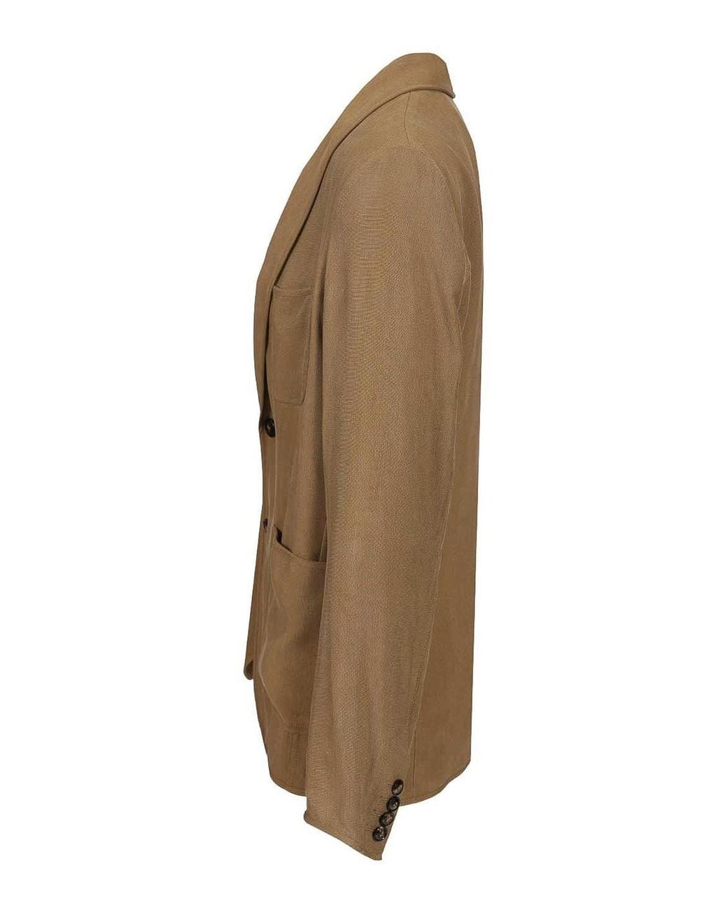 Giorgio Armani Brown Deconstructed Blazer for men