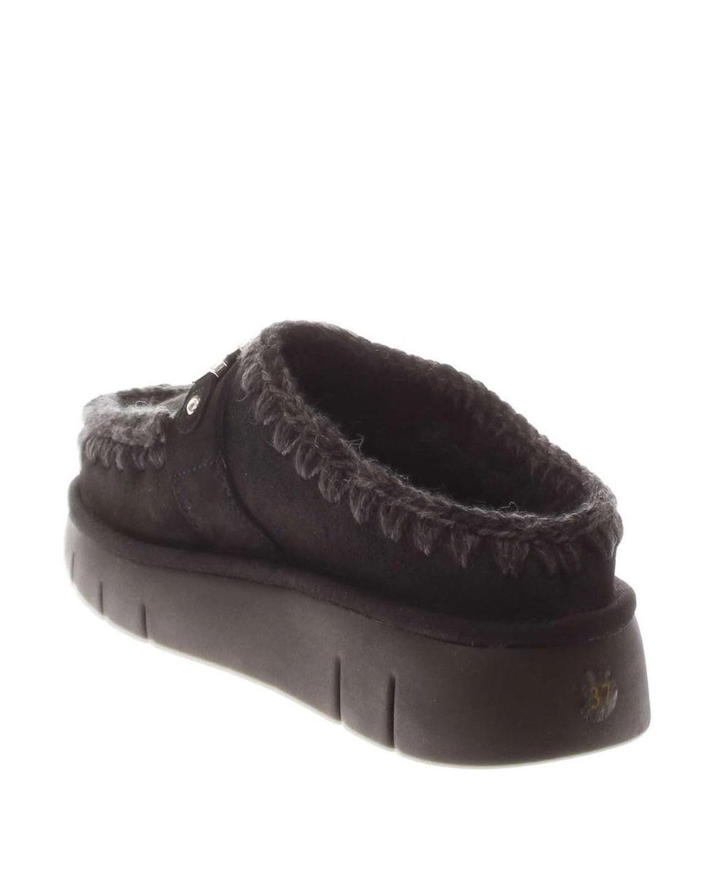 Mou Eskimo Black Bounce Clog Metal Logo