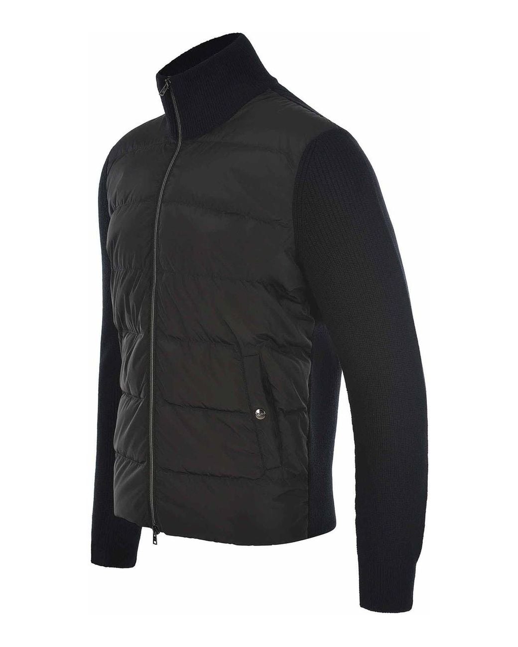 Herno Black Cardigan for men
