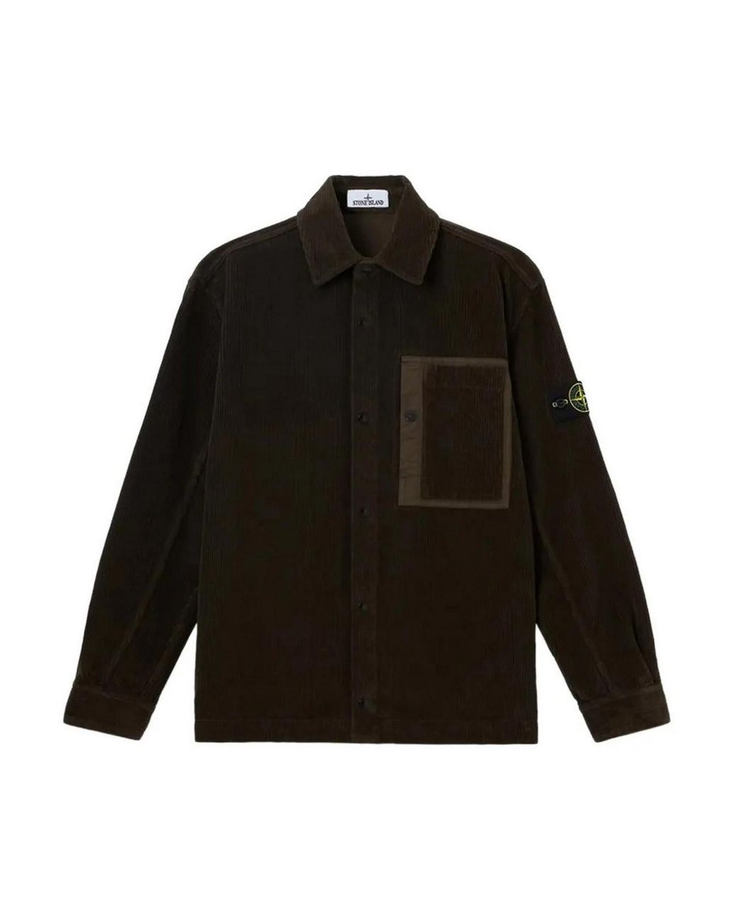 Stone Island Black Overshirt Coal for men
