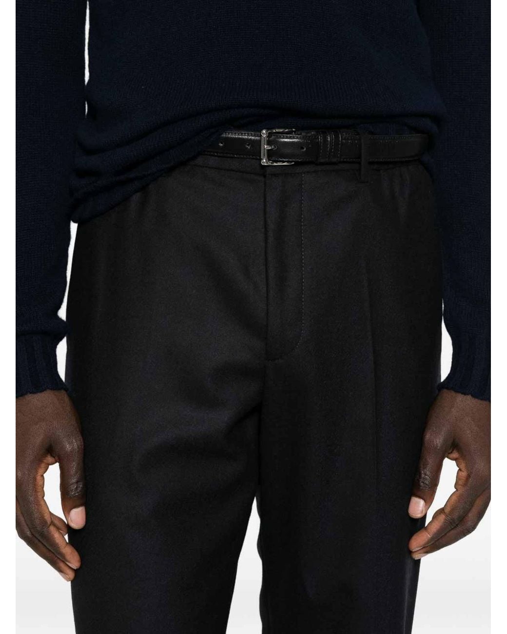 Tagliatore Black Trousers for men