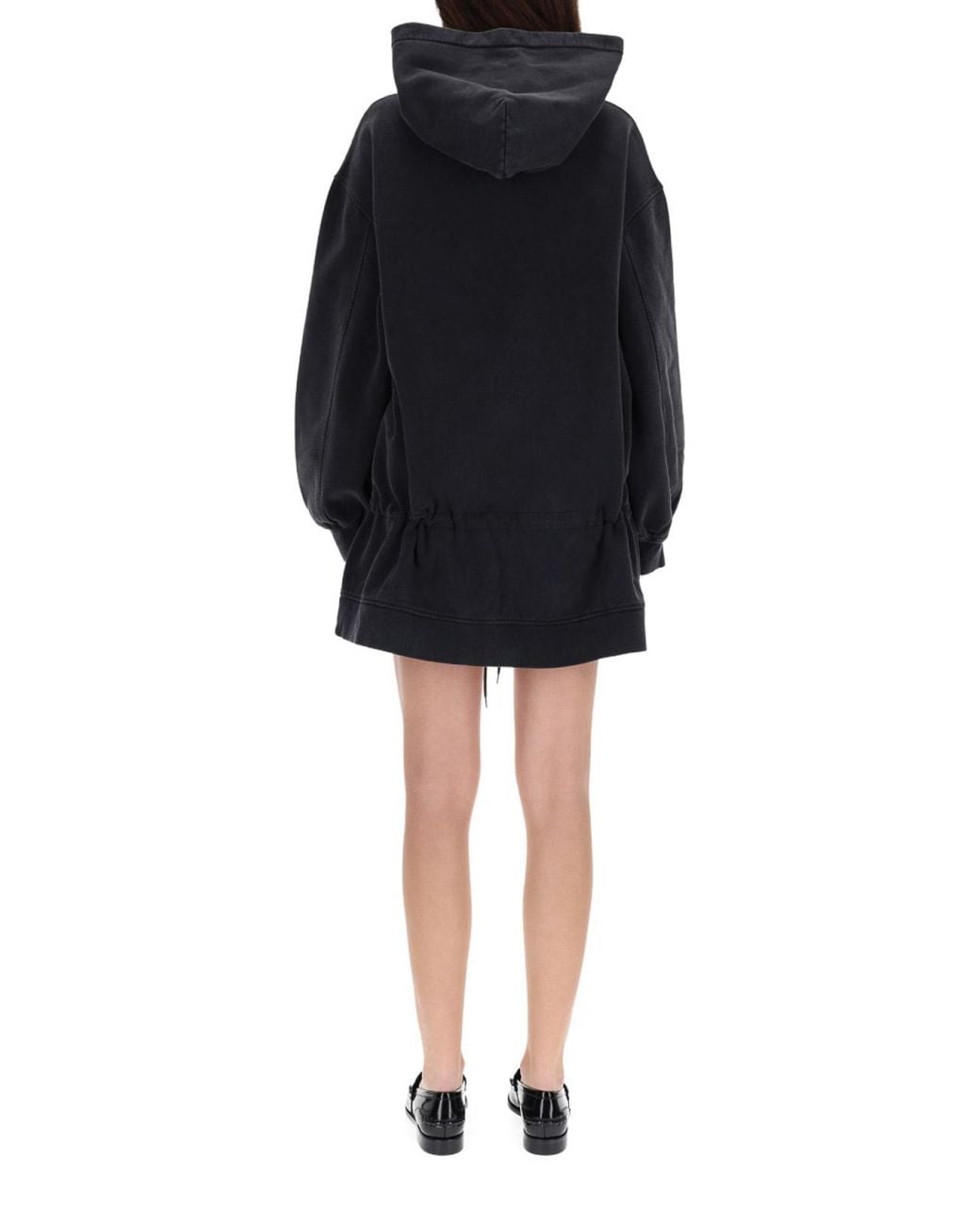 T By Alexander Wang Black Mini Dress With Hood