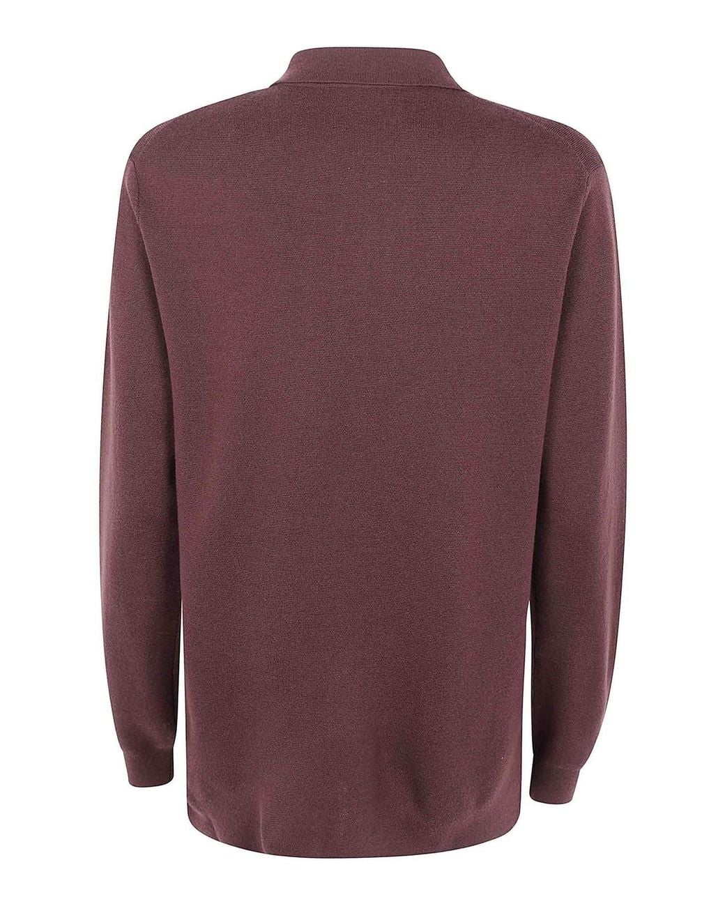 Aspesi Purple Polo Neck Sweater