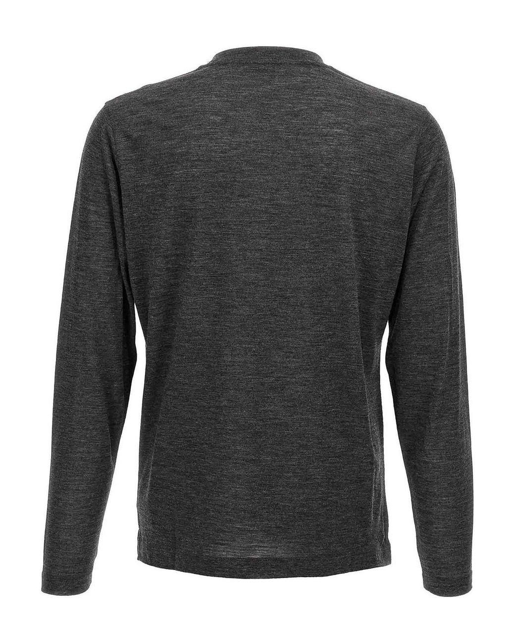 Zanone Gray Light Wool T-Shirt for men