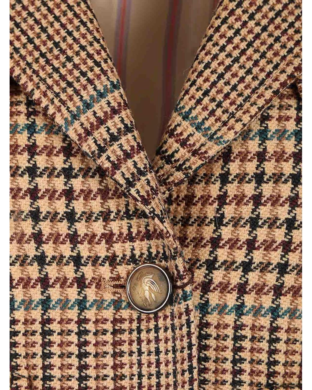 Etro Brown Cropped Blazer