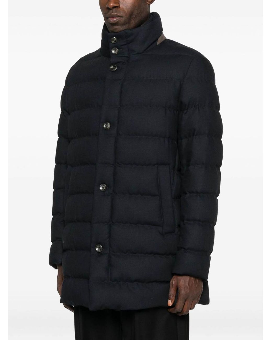 Herno Blue Quilted Jacket With Tailored Fit for men