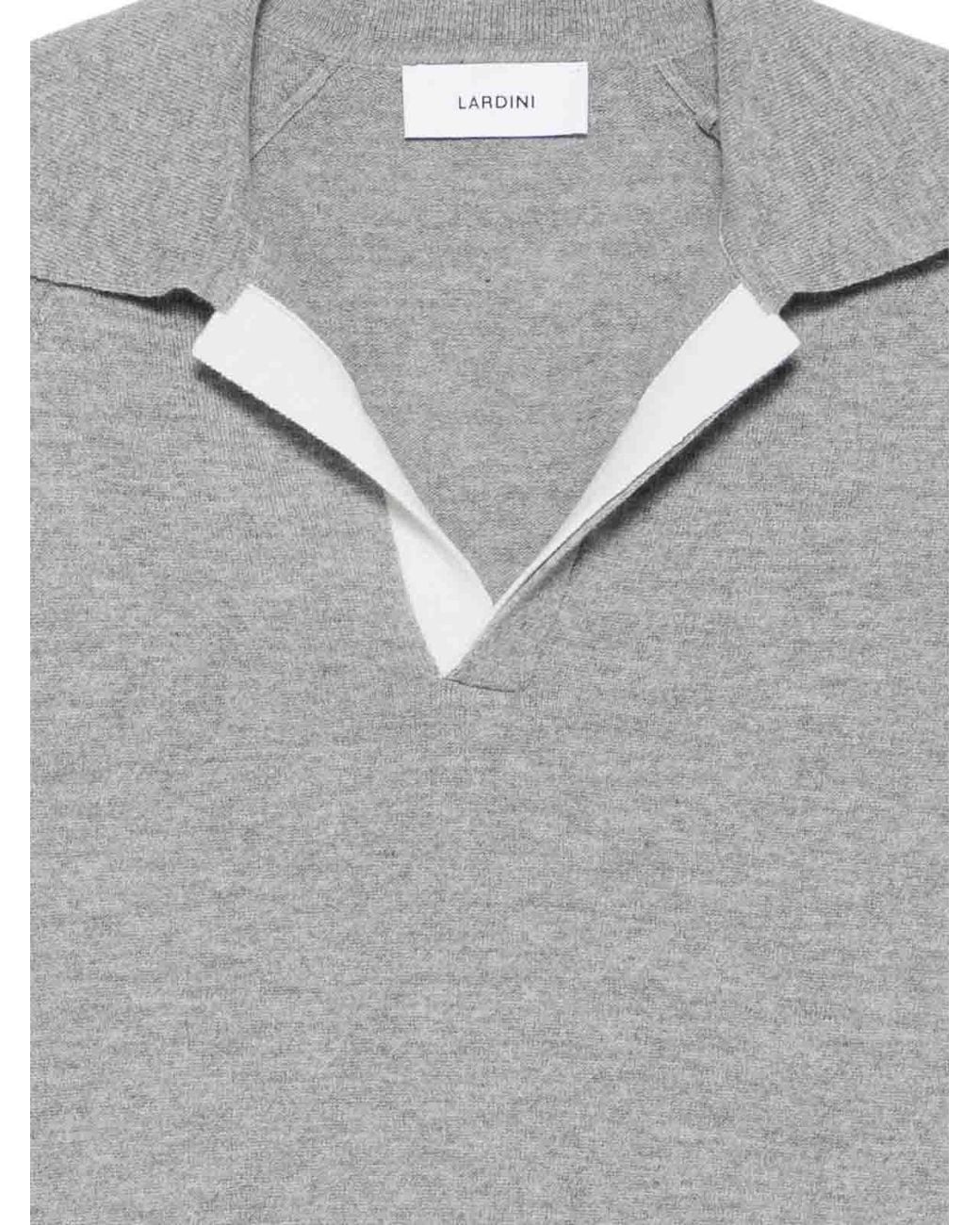Lardini Gray Polo Shirt for men