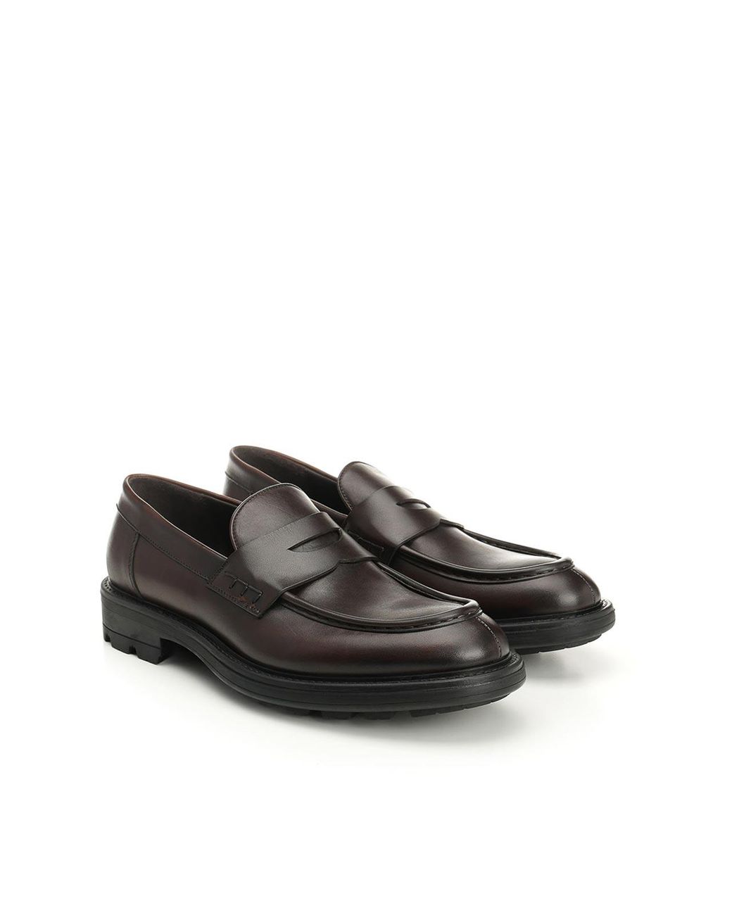 Corvari Black Penny Loafer for men