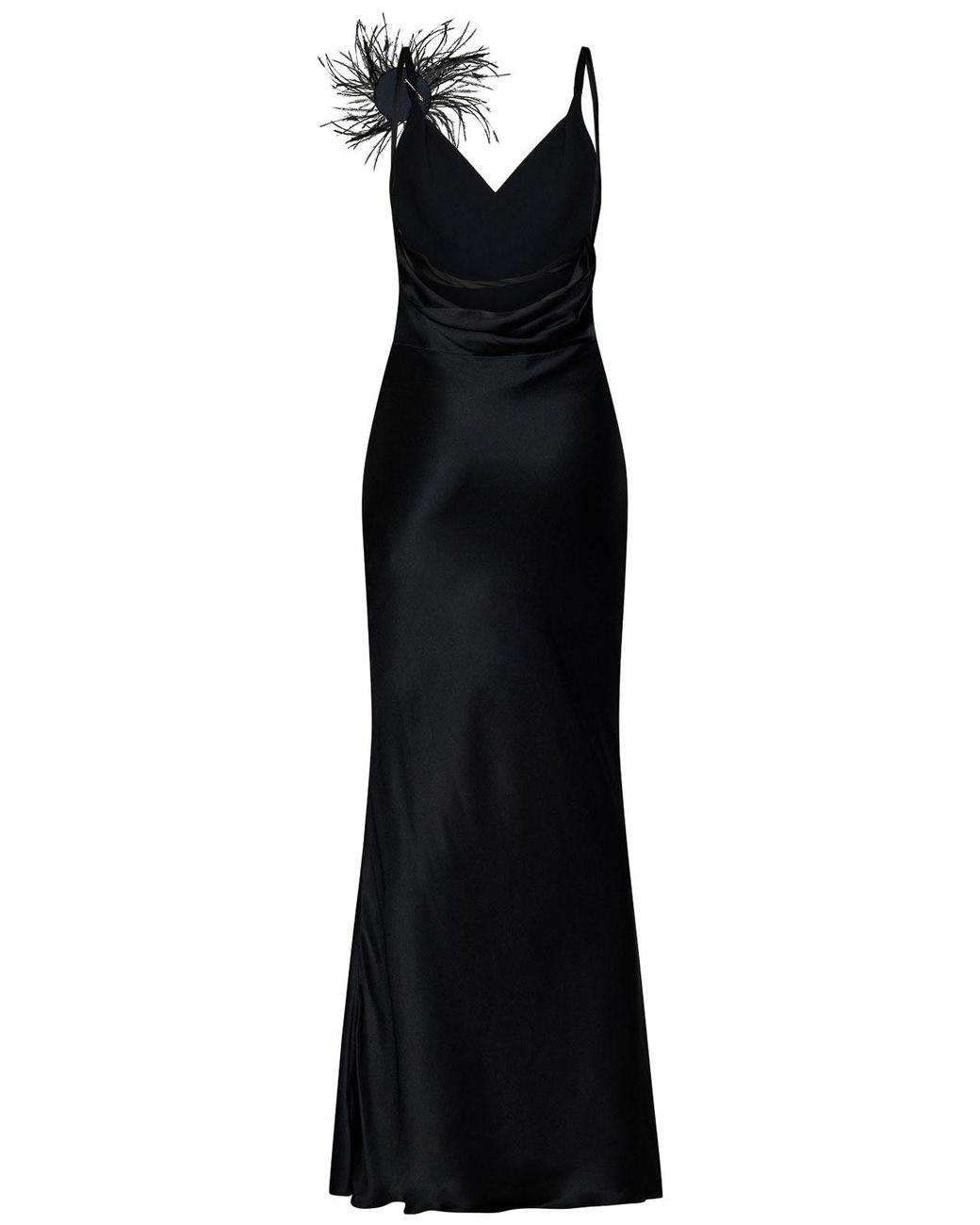 ROOM76 Black Long Silk Blend Sat