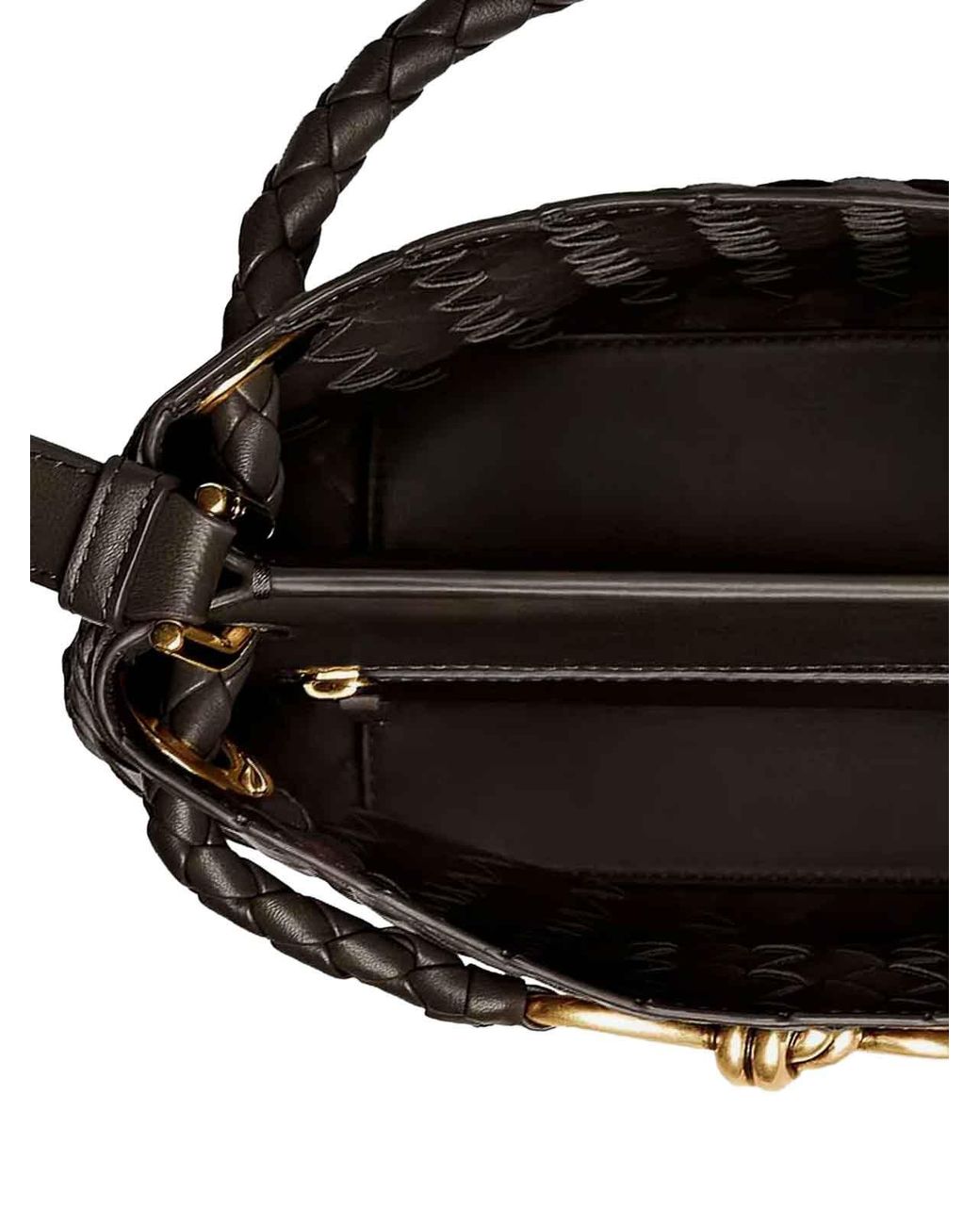 Bottega Veneta Black Andiamo Small Bucket Bag