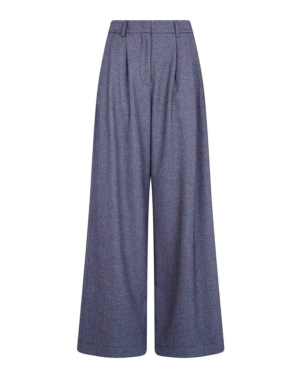 DR. HOPE Blue Wide Leg Trousers