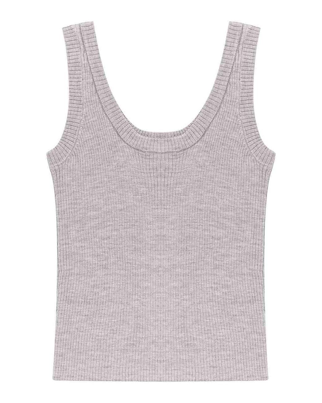 Brunello Cucinelli Gray T-Shirt And Pebble Pole