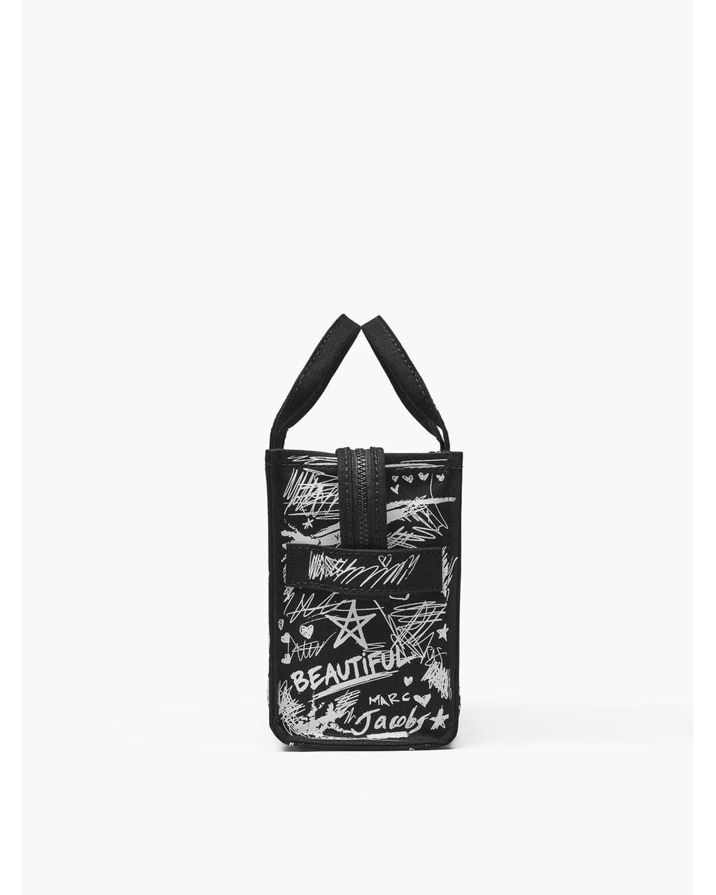 Marc Jacobs Black The Small Tote Punk Scribble