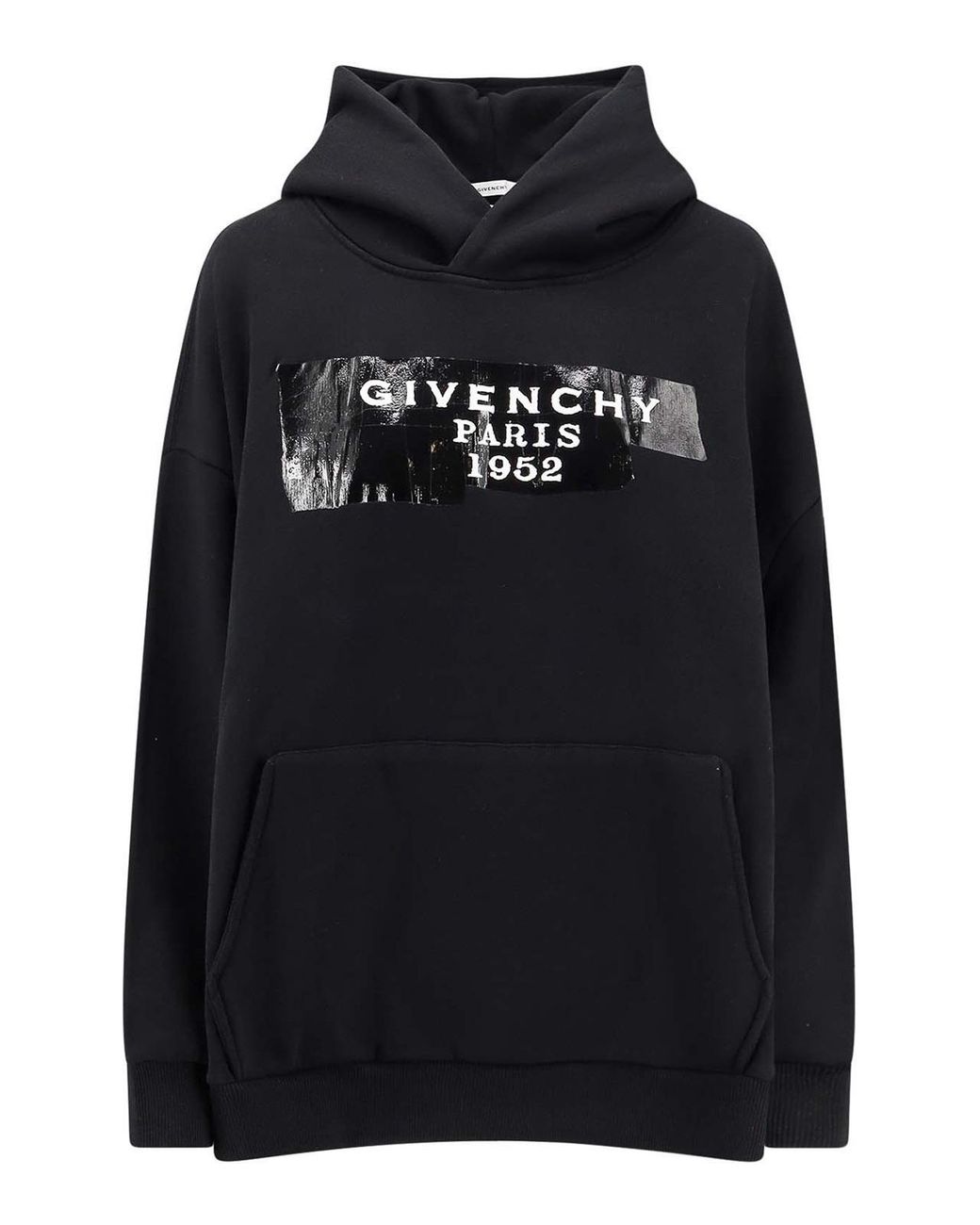 Givenchy Black Cotton Sweatshirt With Hood