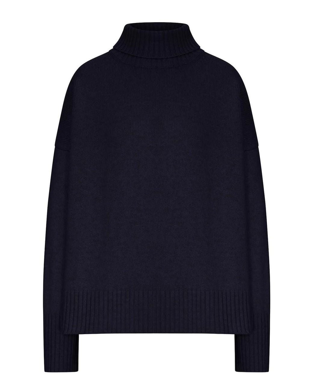 Soeur Blue William Ribbed Knit Turtleneck Sweater