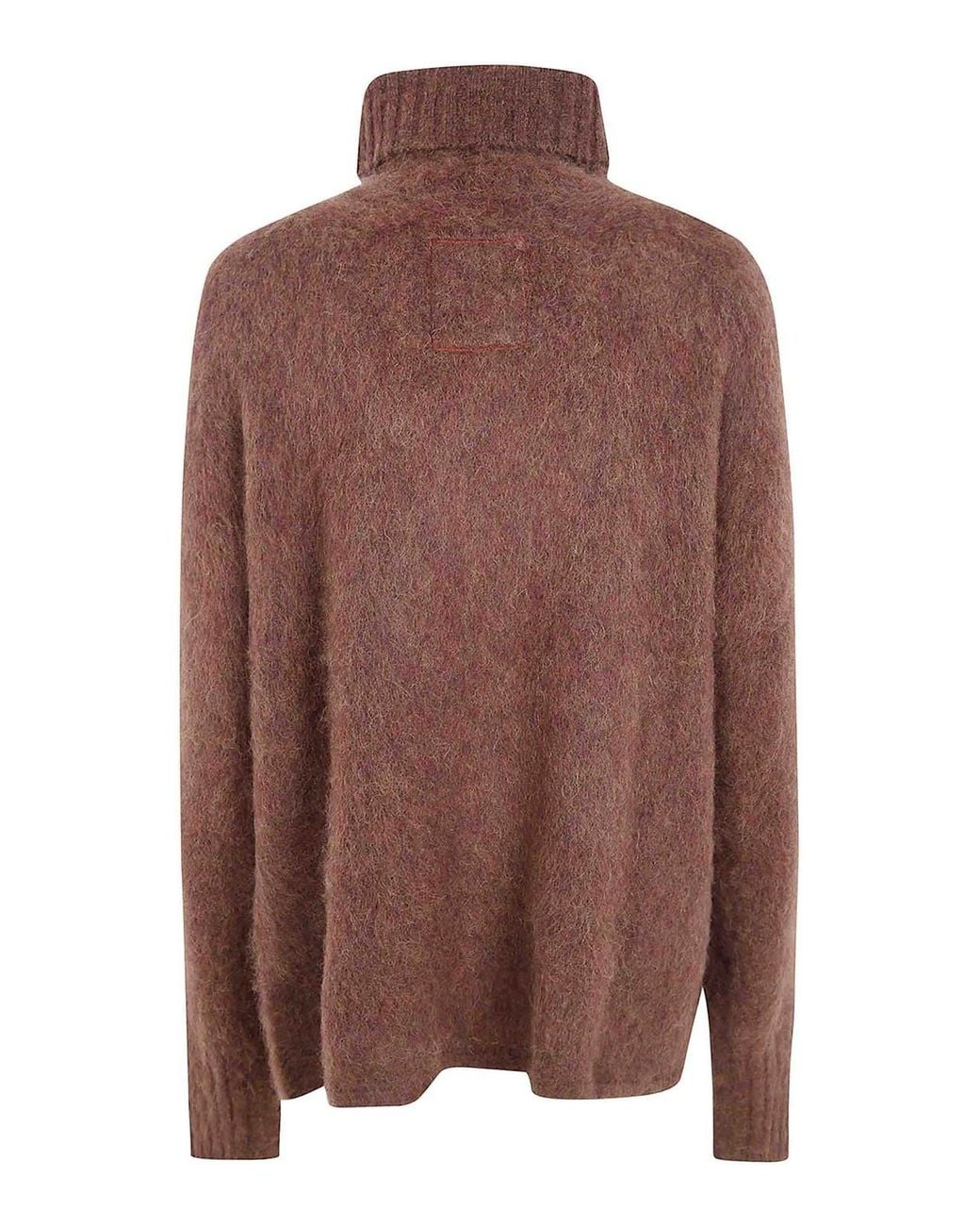 Uma Wang Brown Turtleneck Sweater