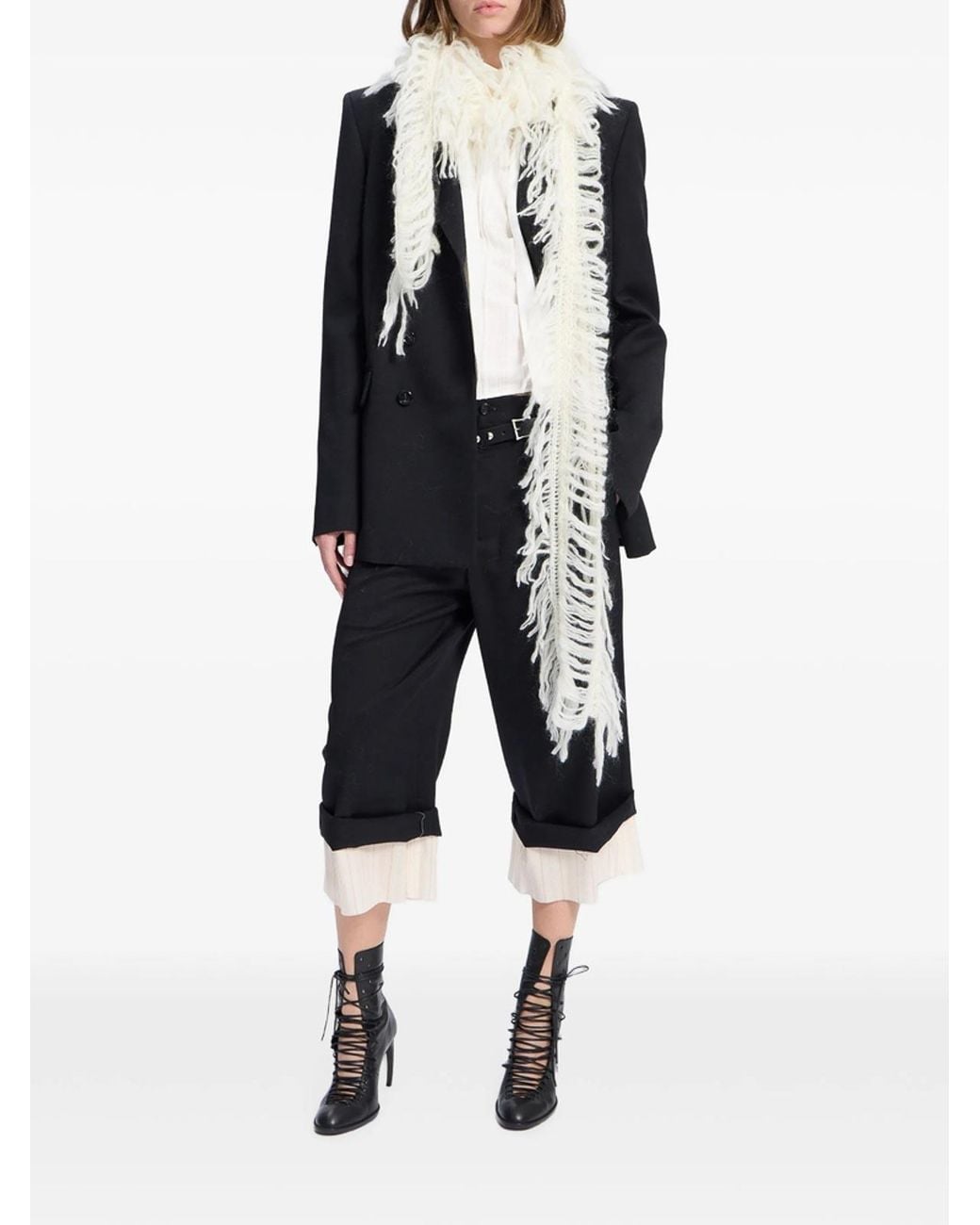 Ann Demeulemeester Natural Scarf