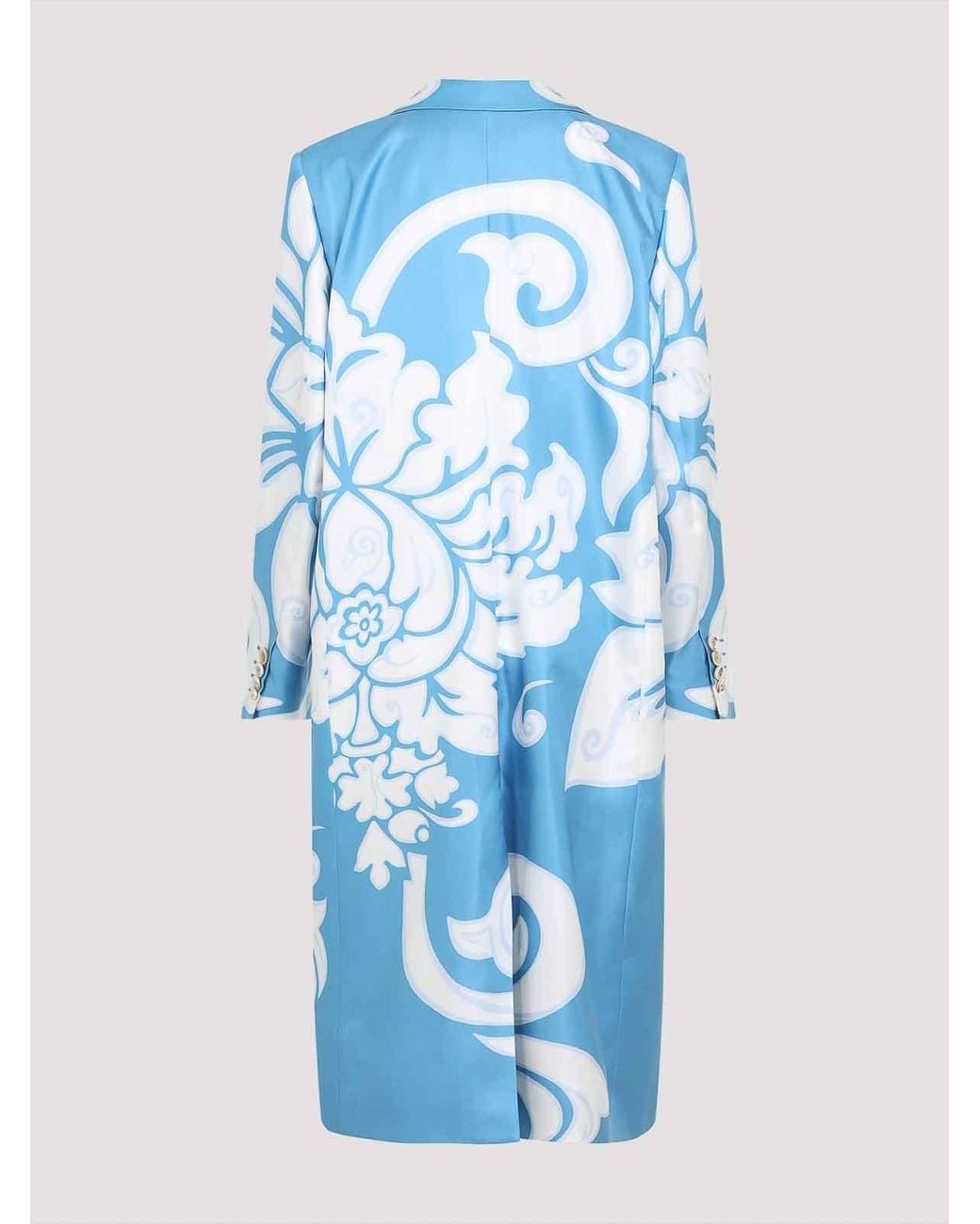 Etro Blue Printed Caban