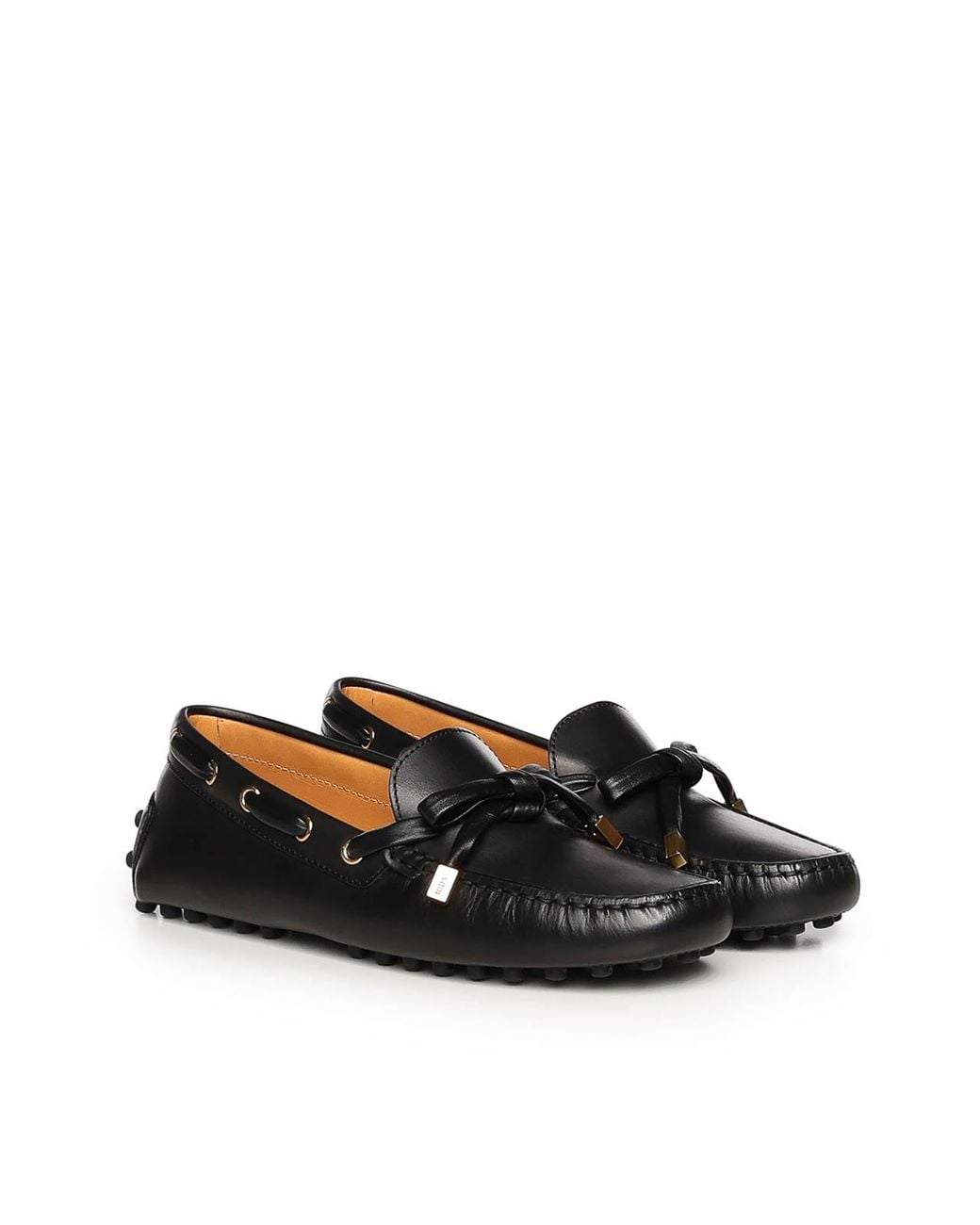Tod's Black Gommino Leather Loafer