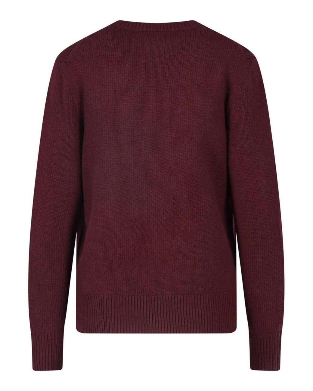 Burberry Purple Wool And Cashmere Sweater