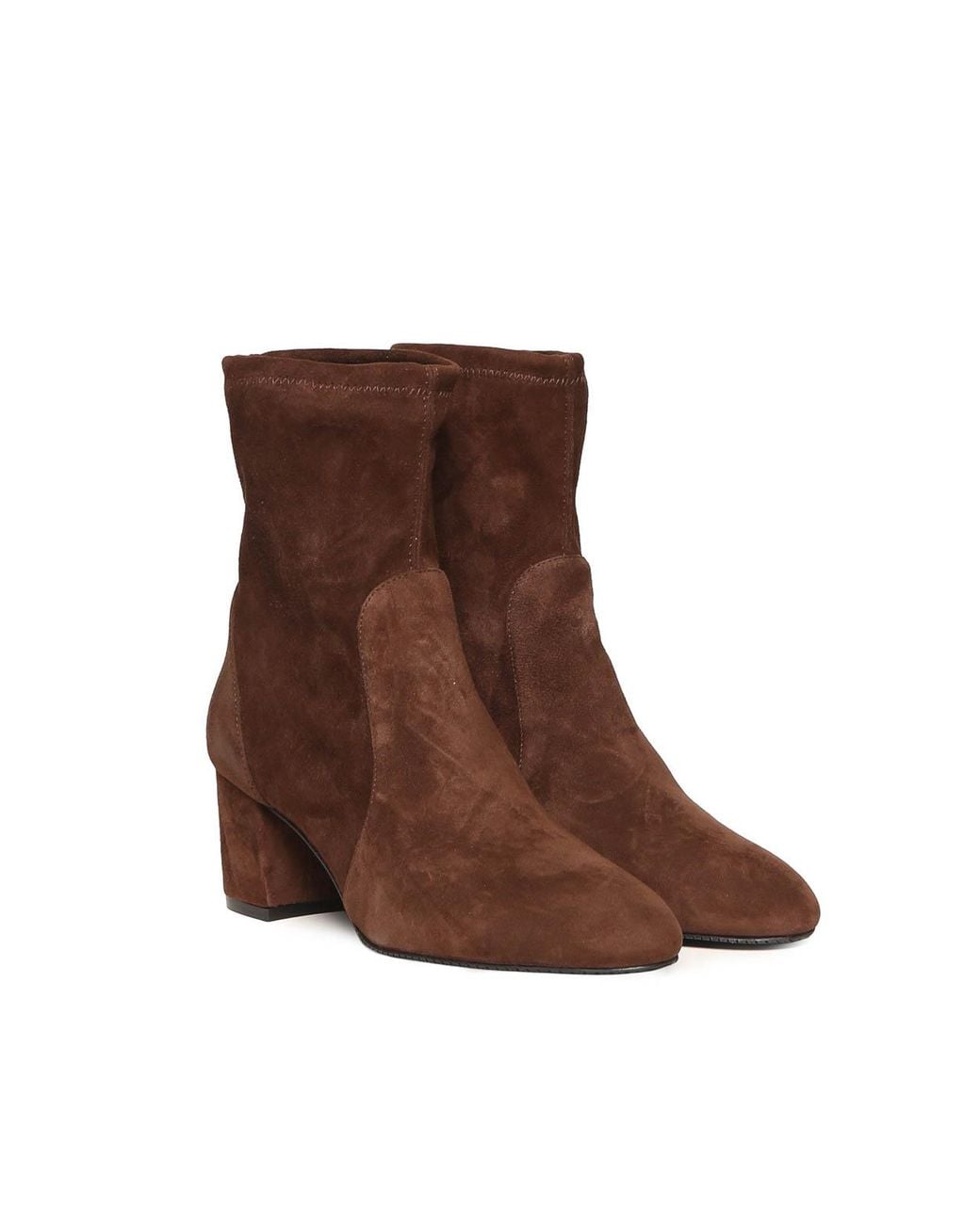 Stuart Weitzman Brown Yuliana Suede Sock Boots