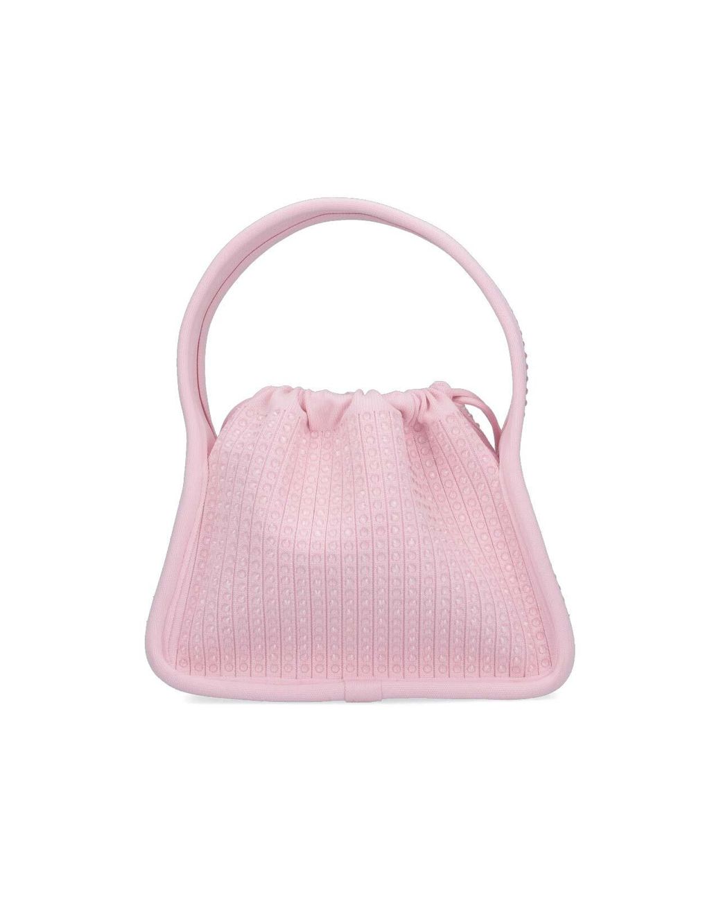 Alexander Wang Pink Small Tote Bag With Ryan Rhinestones