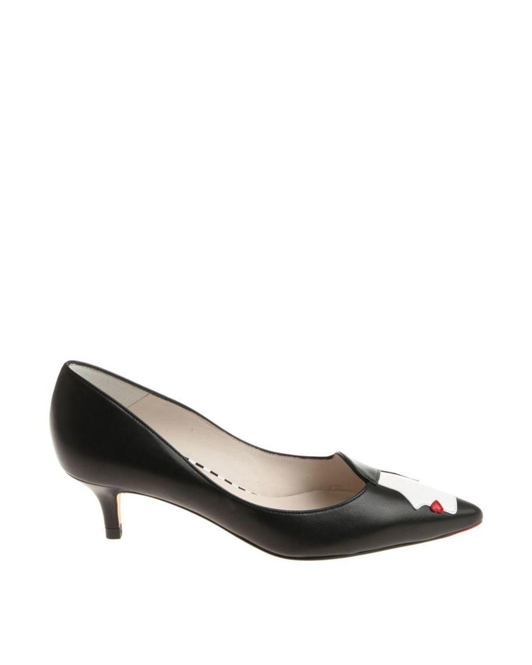 Lulu Guinness White Penelope Pumps