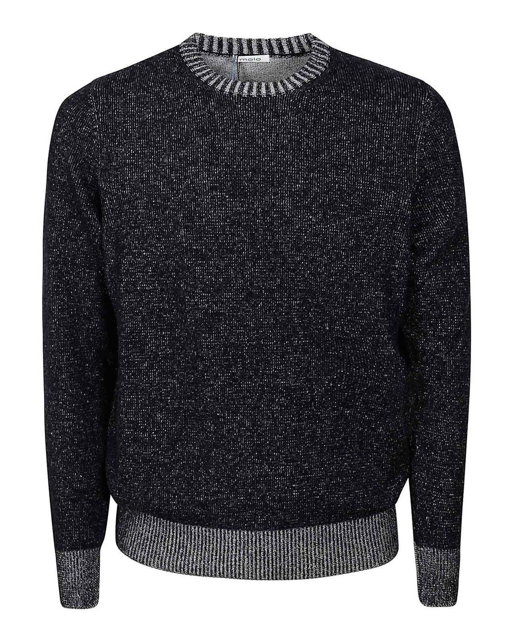 Malo Blue Crew Neck Pullover for men