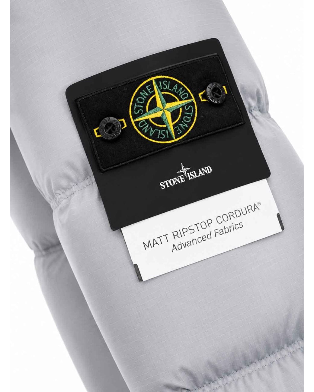 Stone Island Gray Tear-Resistant Down Jacket for men