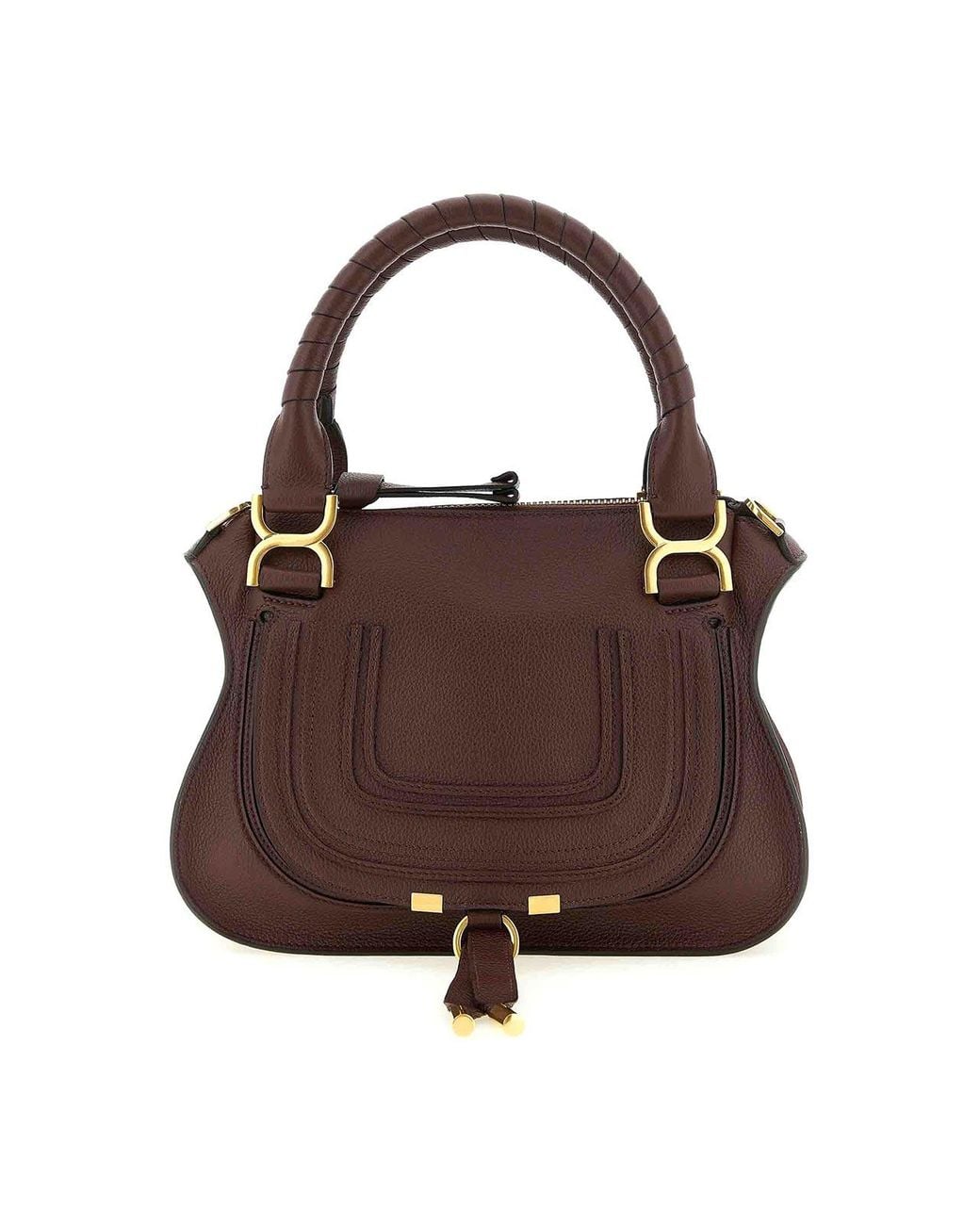Chloé Brown Marcie' Bag With Saddle Stitching