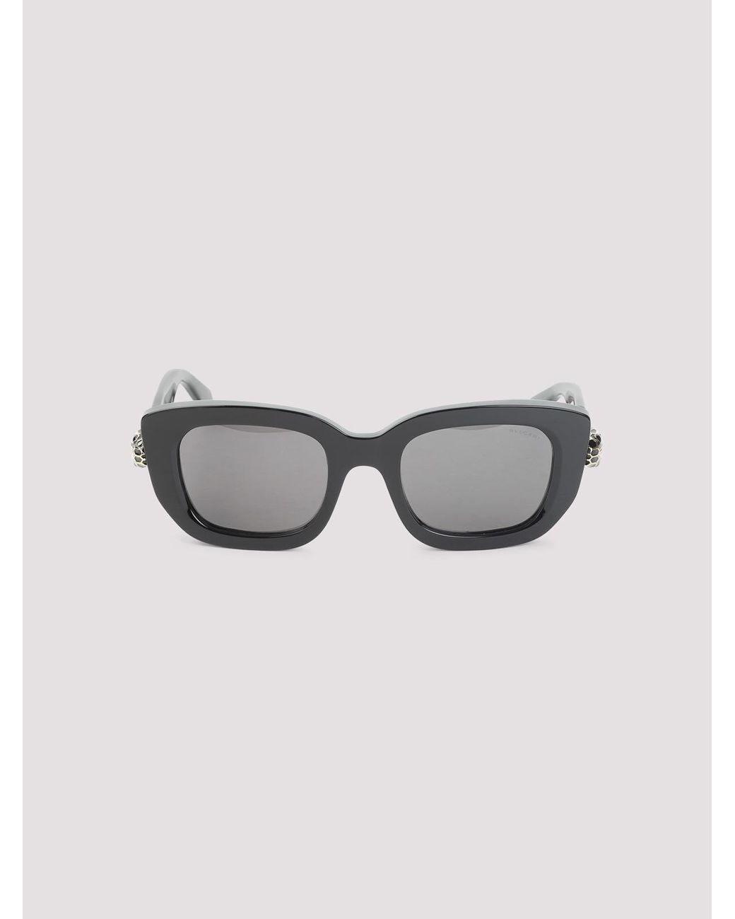 BVLGARI Gray Serpenti Forever Rectangular Sunglasses