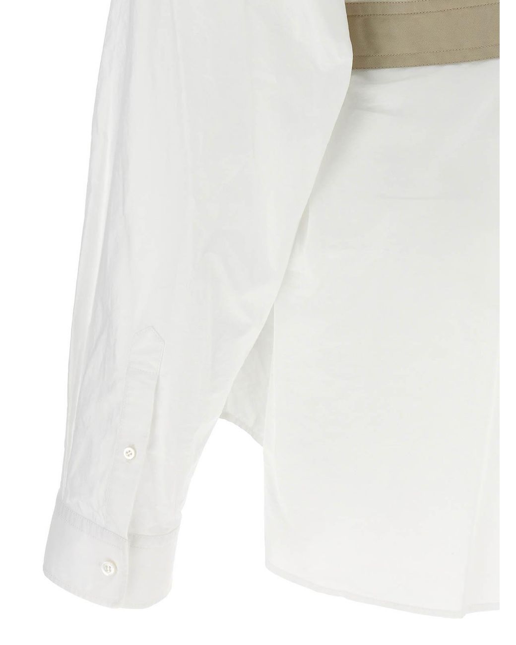 Balenciaga White Belt Shirt